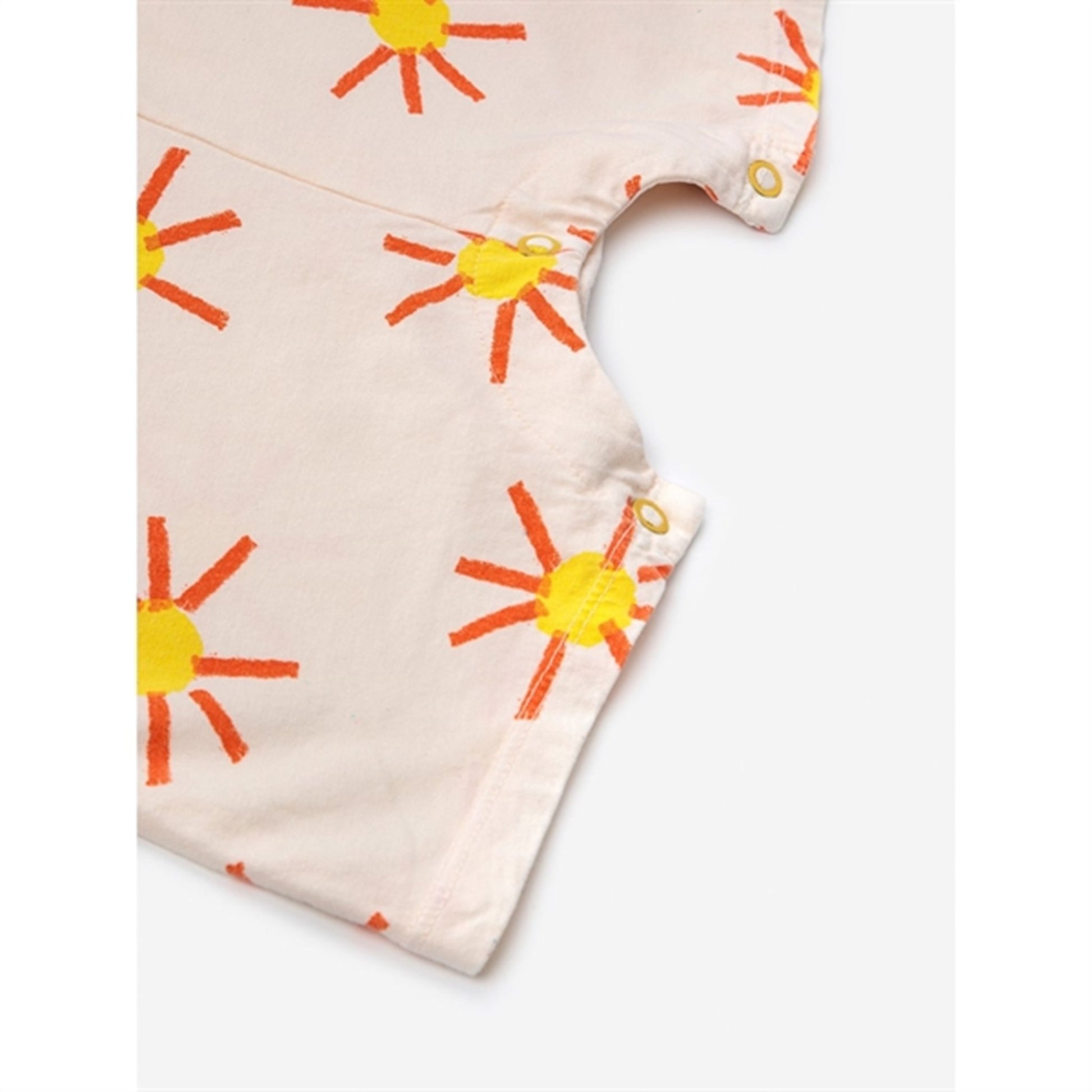 Bobo Choses Baby Sun All Over Playsuit Short Sleeve Offwhite