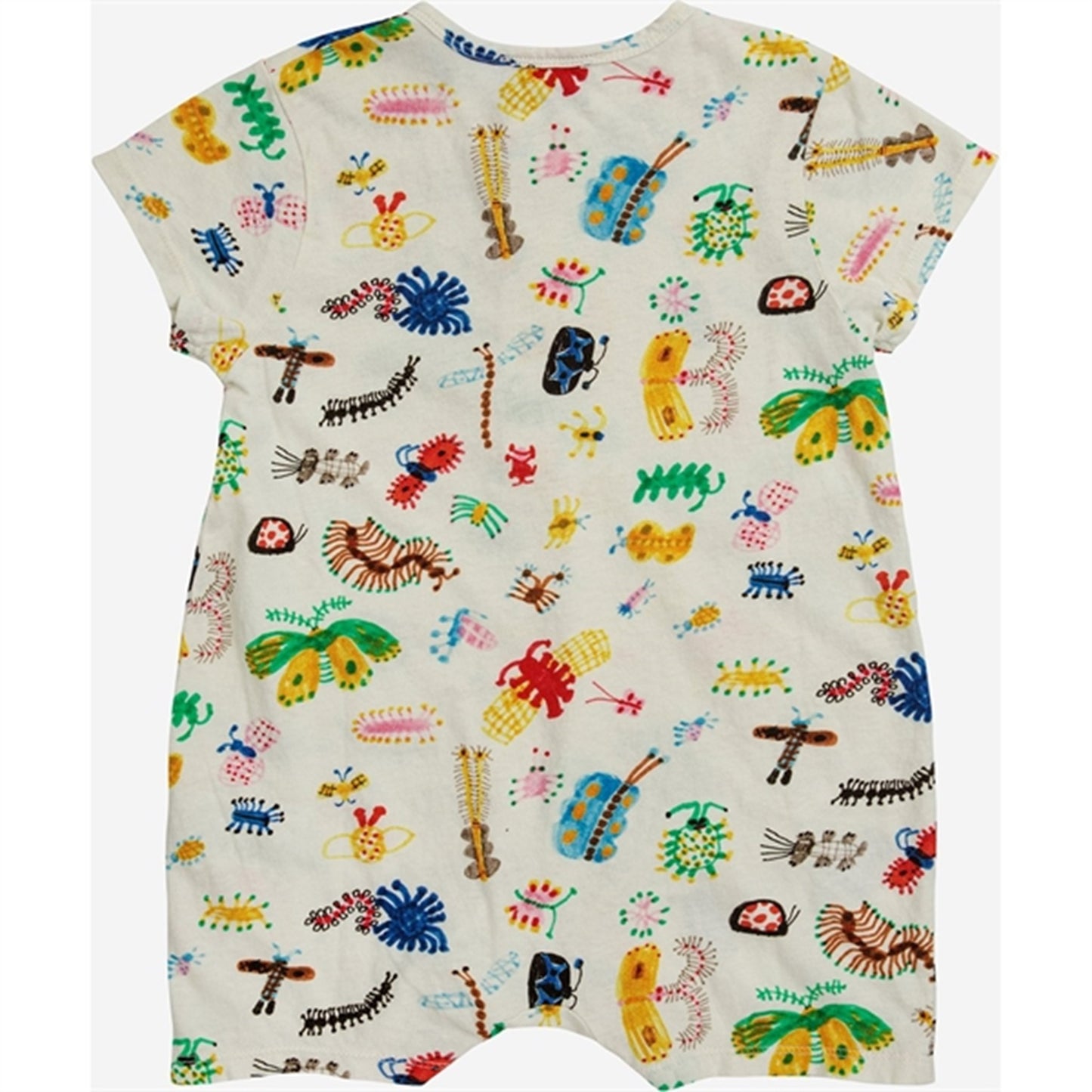 Bobo Choses Baby Fuuny Insects All Over Playsuit Short Sleeve Offwhite