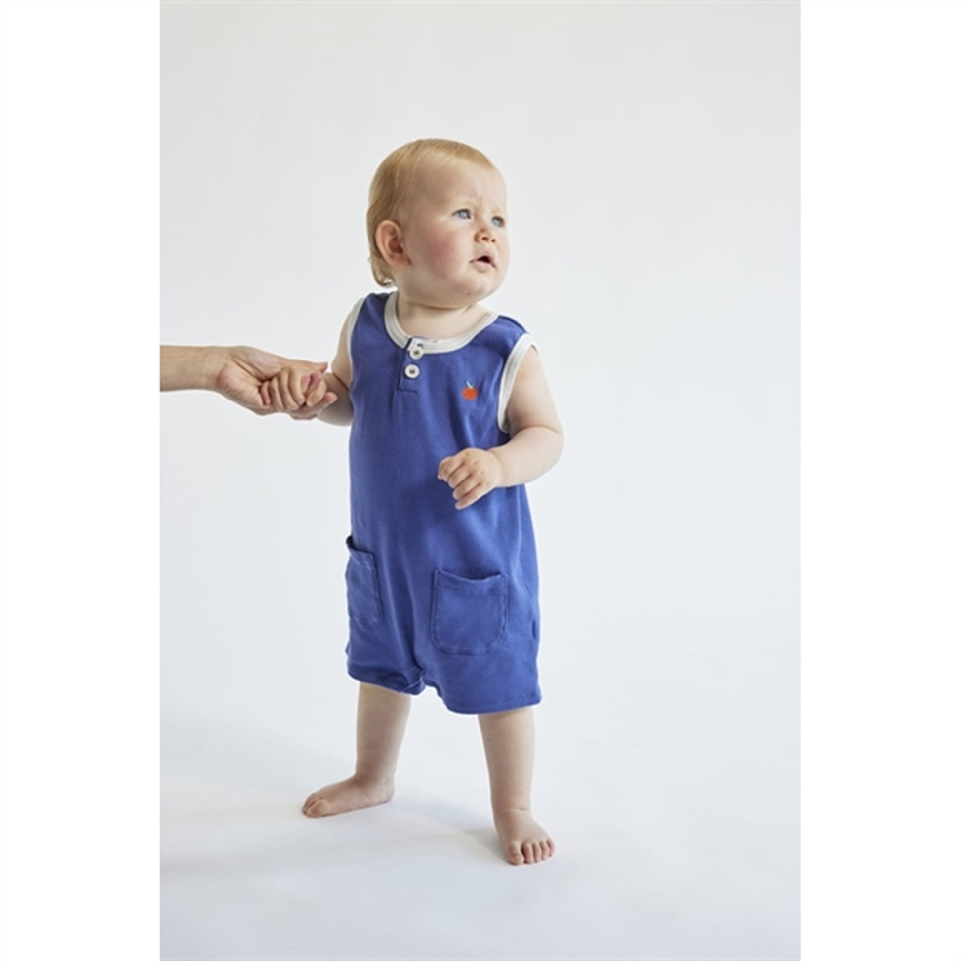 Bobo Choses Baby Tomato Playsuit Sleeveless Navy Blue