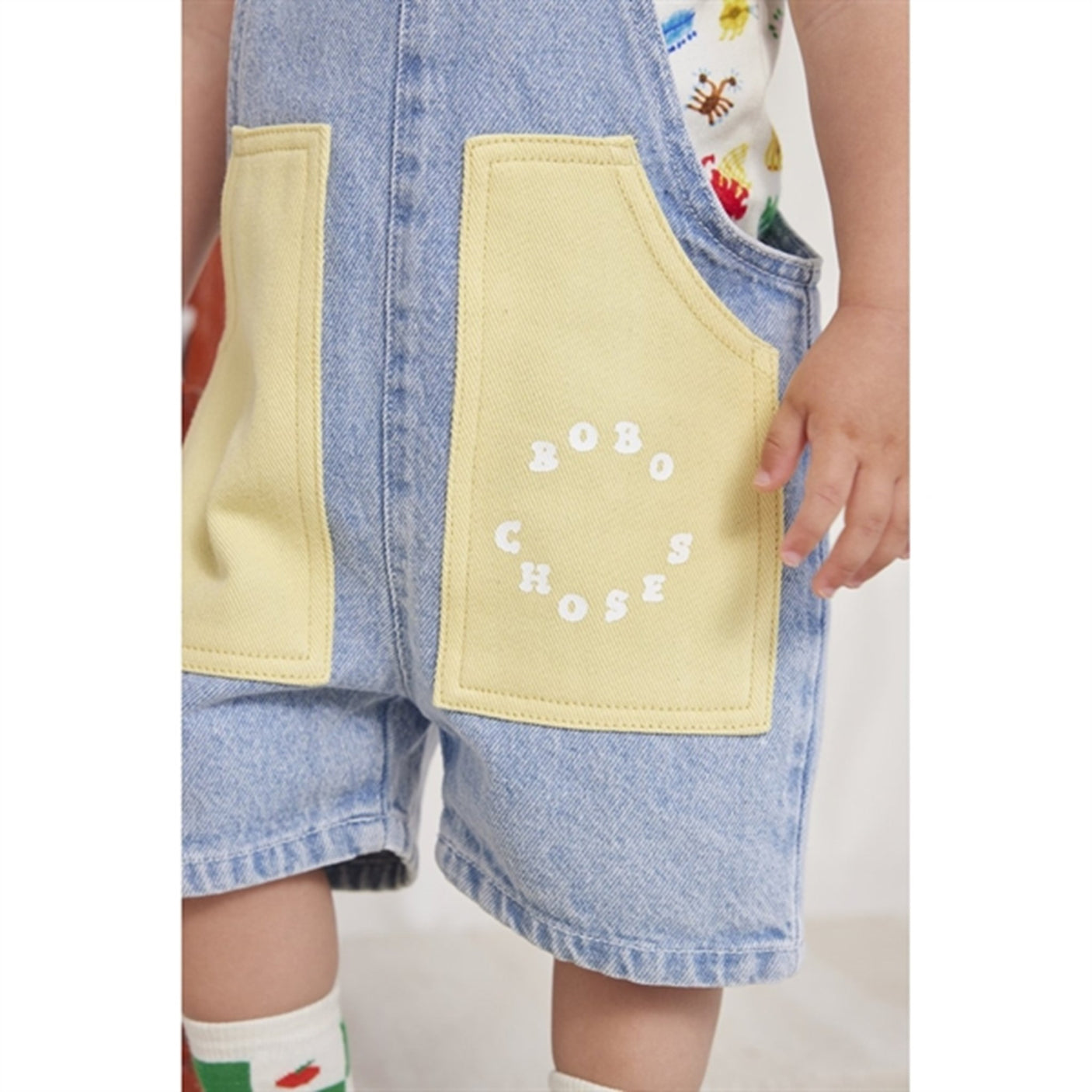 Bobo Choses Baby Bobo Choses Circle Short Dungarees Blue