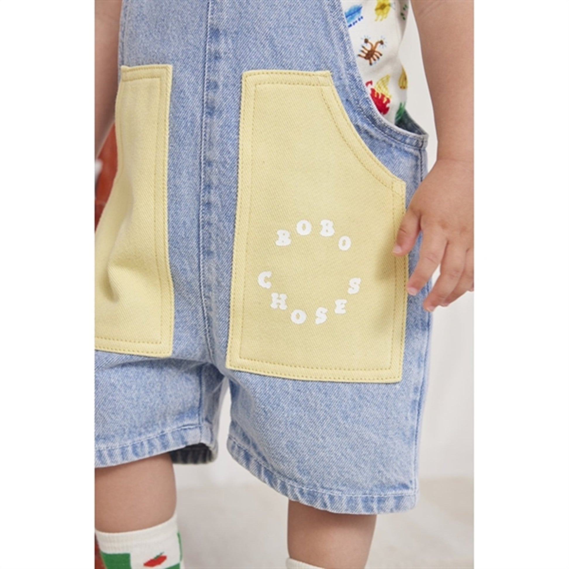 Bobo Choses Baby Bobo Choses Circle Short Dungarees Blue