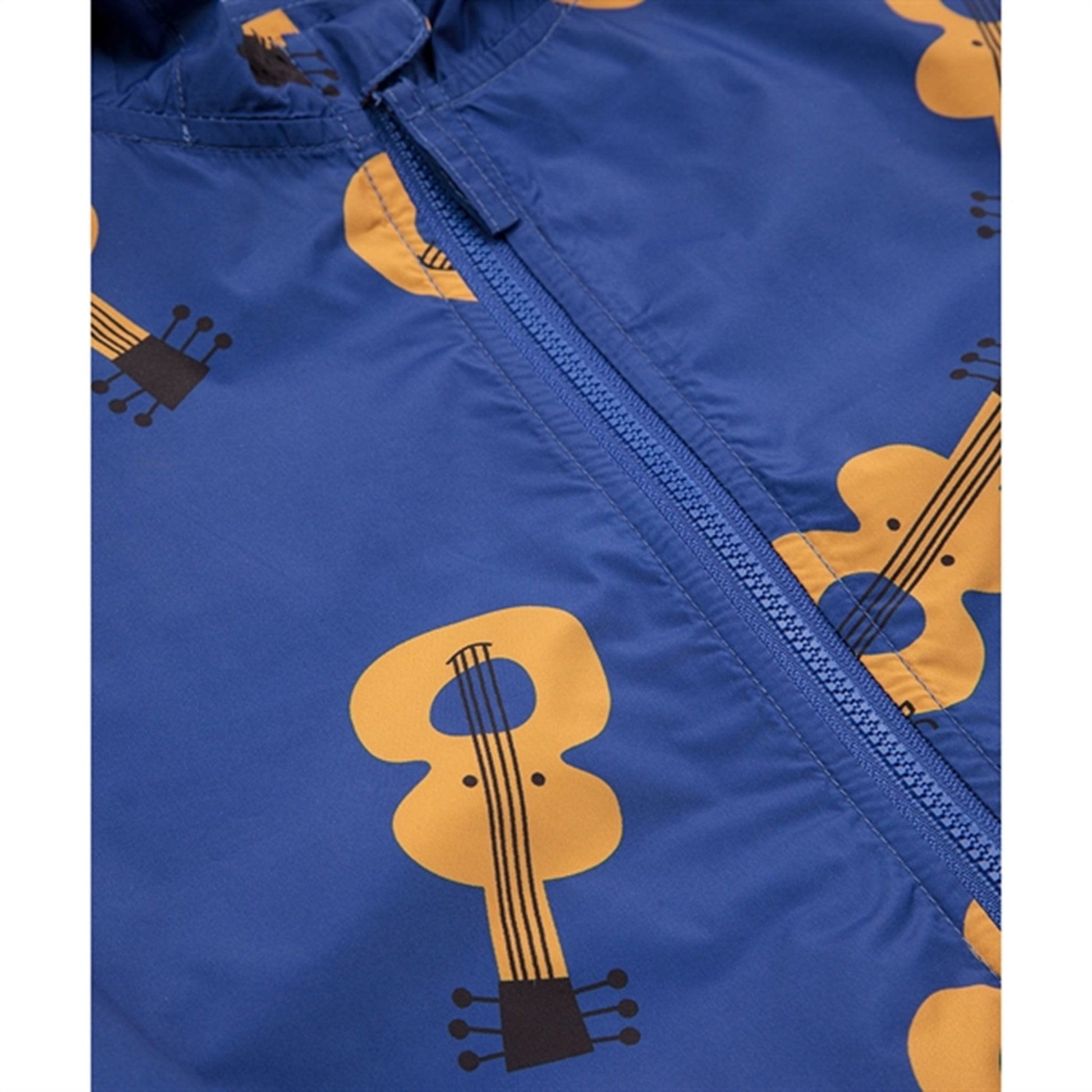 Bobo Choses Baby Acoustic Guitar All Over Jacket Wind Stopper Blue