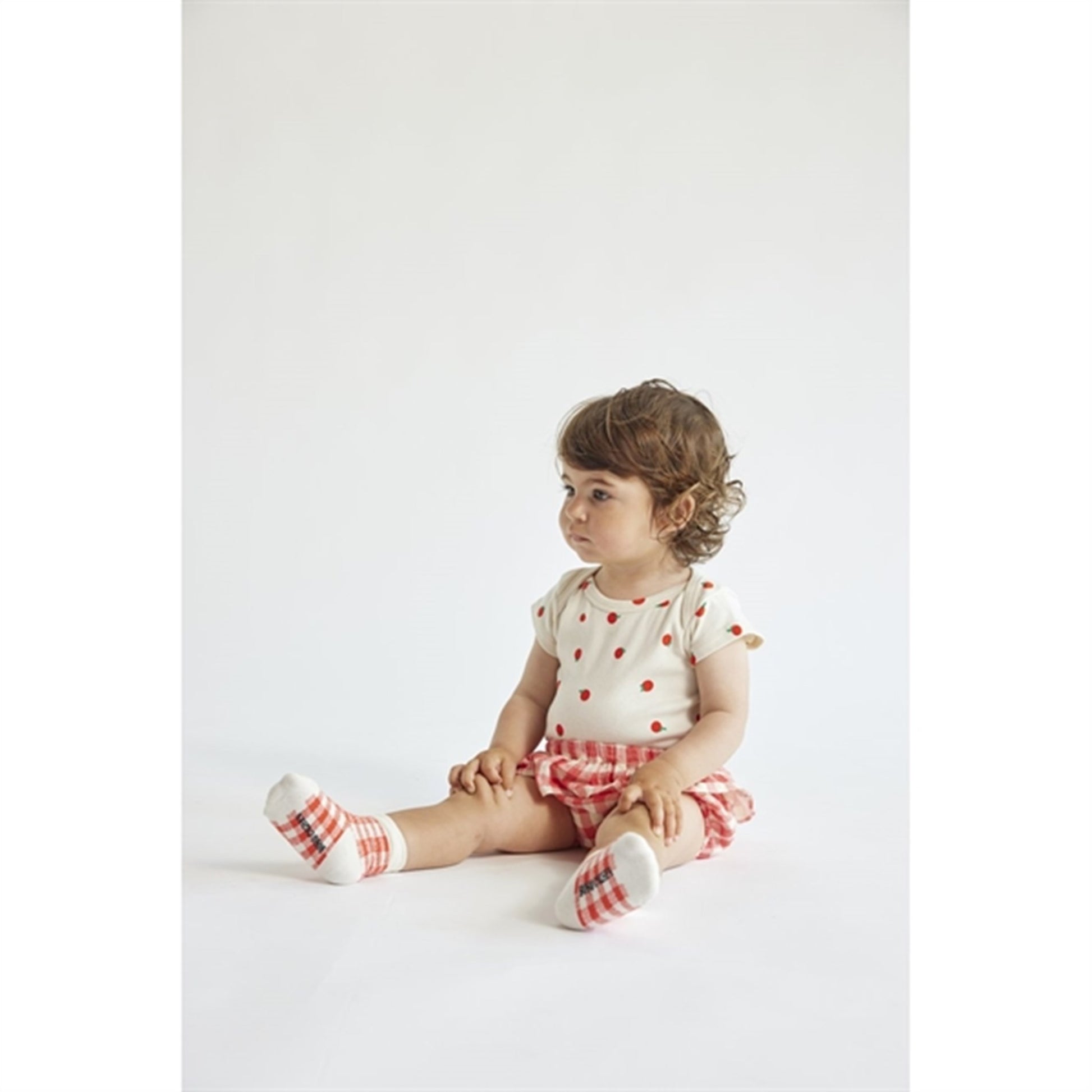Bobo Choses Baby Tomato Body And Vichy Accesorios Set Offwhite