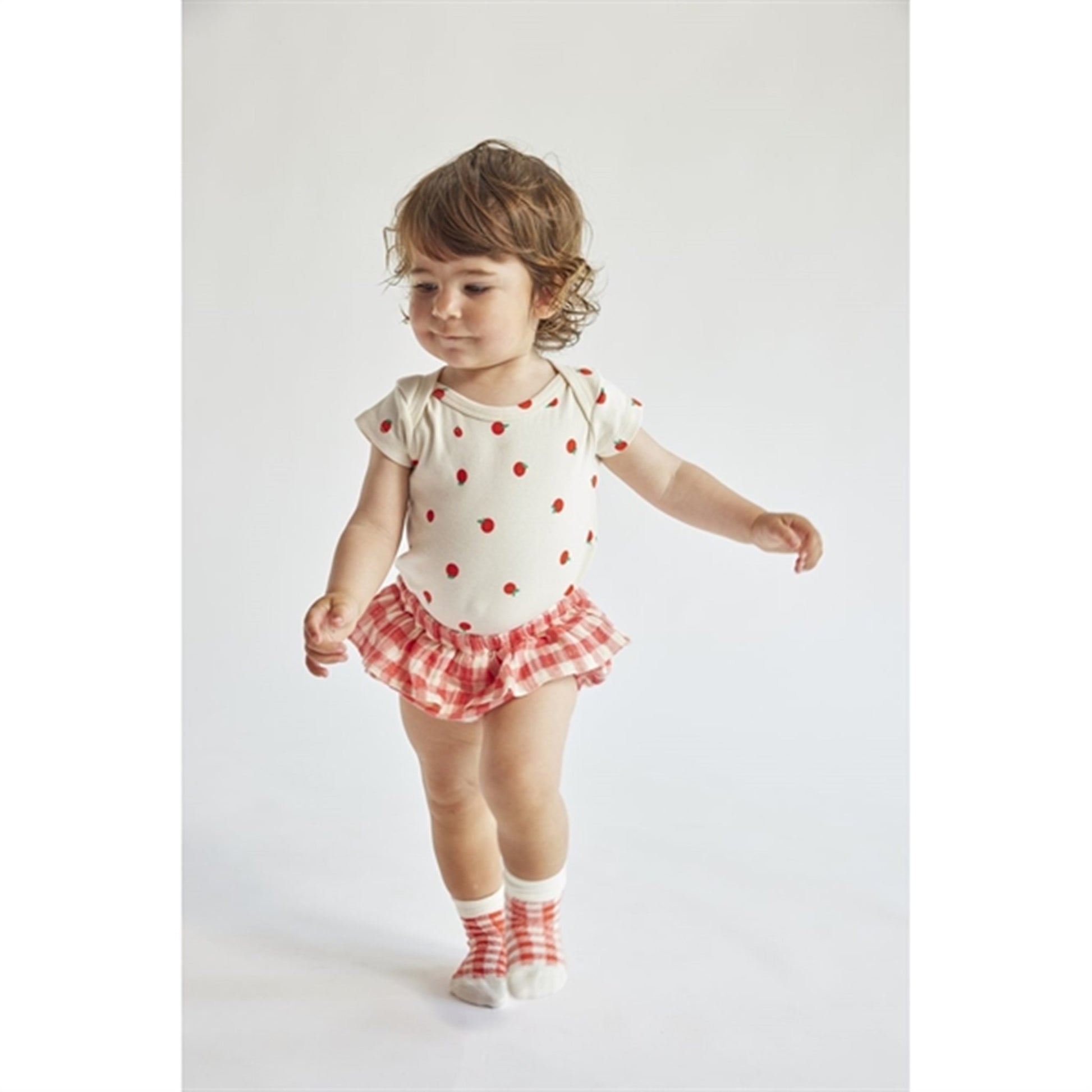 Bobo Choses Baby Tomato Body And Vichy Accesorios Set Offwhite