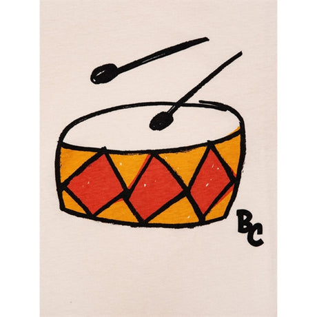 Bobo Choses Play The Drum T-Shirt Offwhite