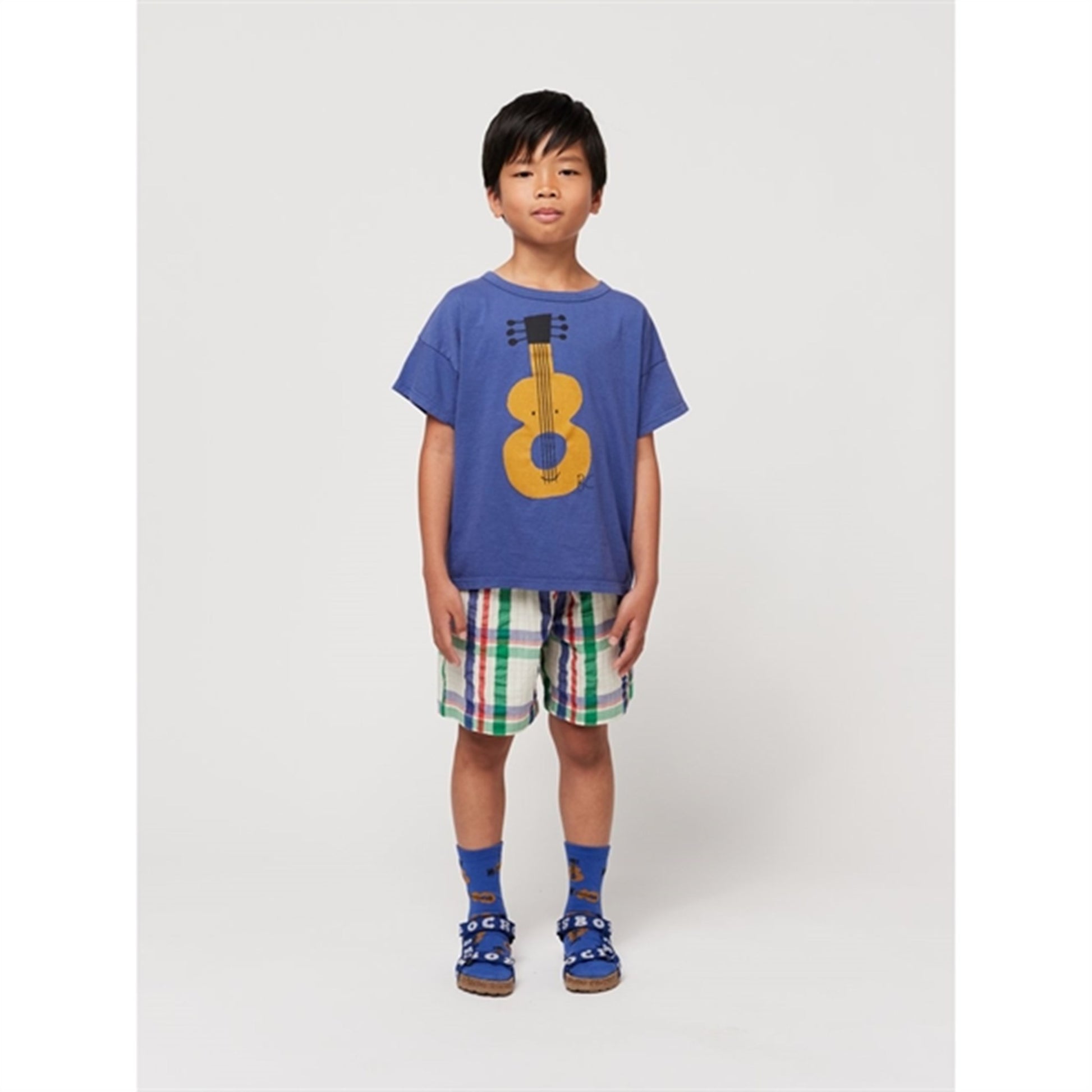 Bobo Choses Acoustic Guitar T-Shirt Navy Blue