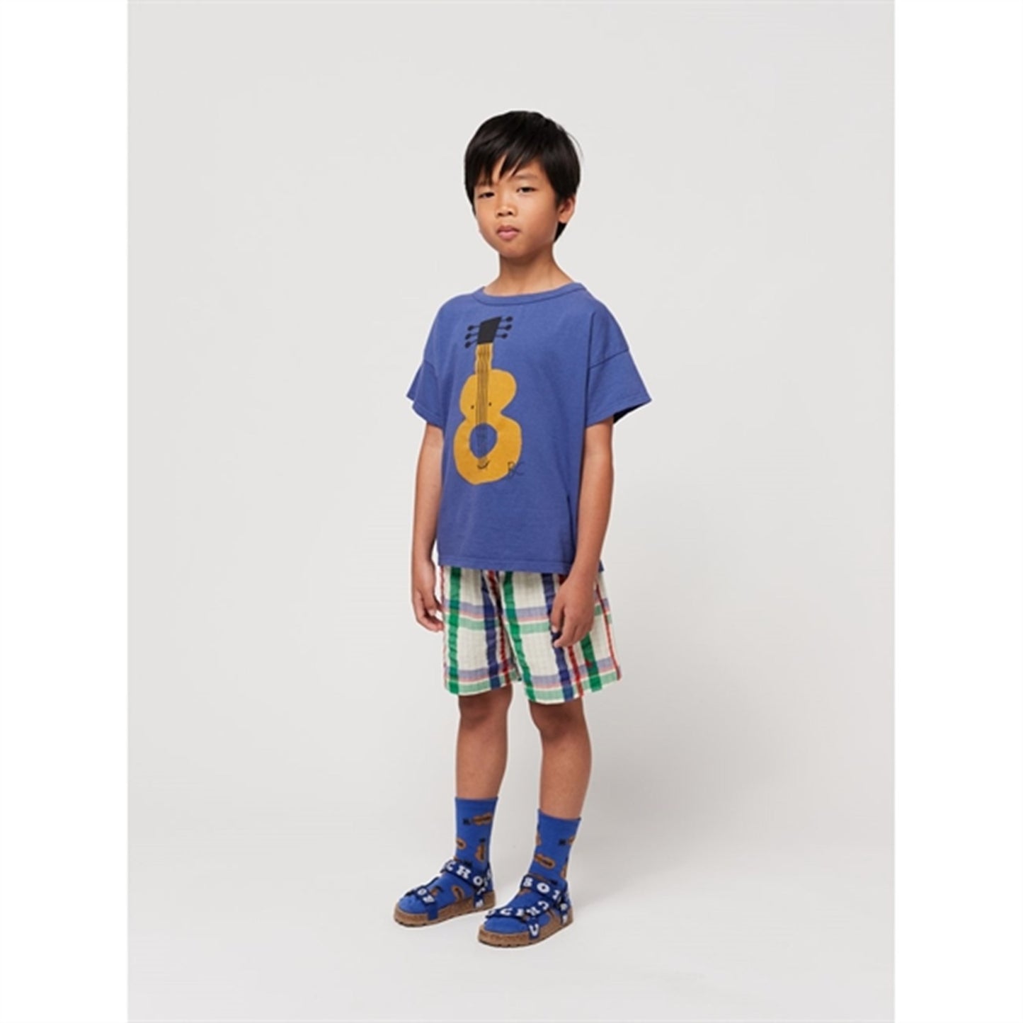 Bobo Choses Acoustic Guitar T-Shirt Navy Blue