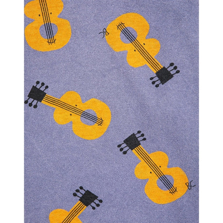 Bobo Choses Acoustic Guitar All Over T-Shirt Prussian Blue
