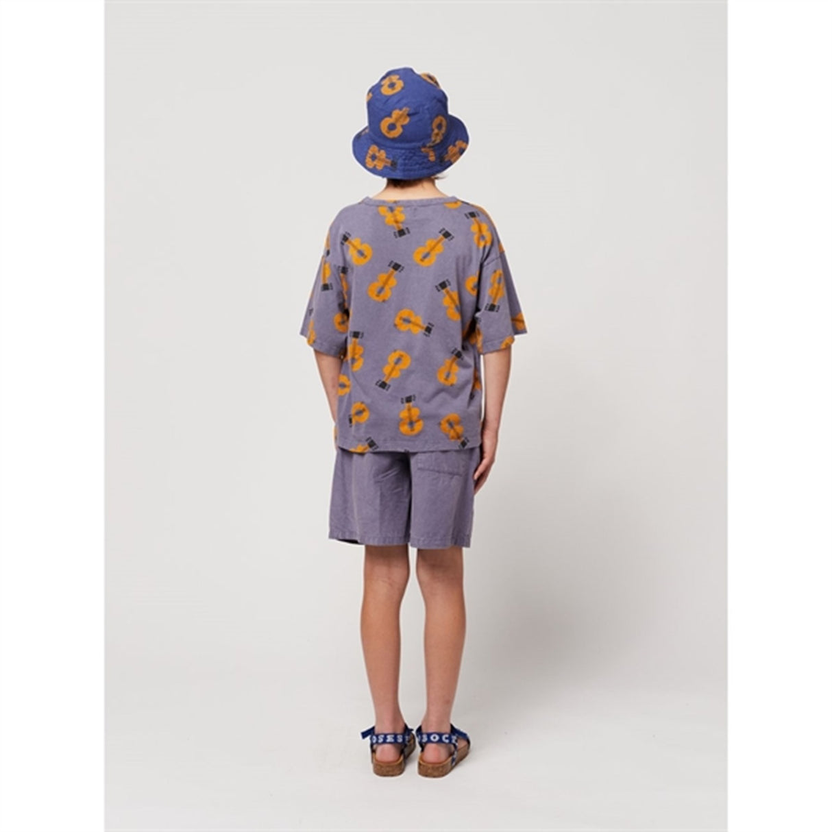 Bobo Choses Acoustic Guitar All Over T-Shirt Prussian Blue