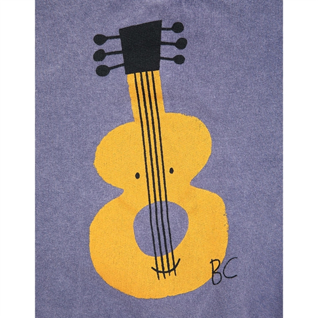 Bobo Choses Acoustic Guitar Sweatshirt Round Neck Prussian Blue
