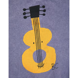 Bobo Choses Acoustic Guitar Sweatshirt Round Neck Prussian Blue