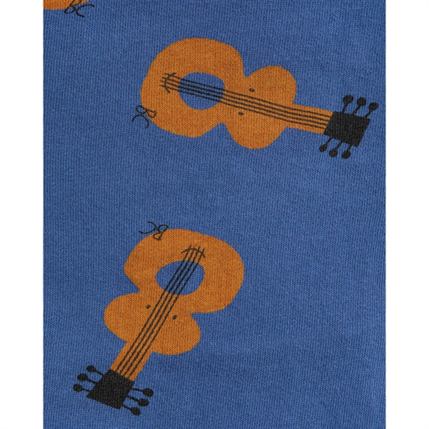 Bobo Choses Acoustic Guitar All Over Zipped Hoodie Navy Blue
