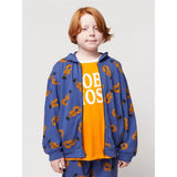 Bobo Choses Acoustic Guitar All Over Zipped Hoodie Navy Blue