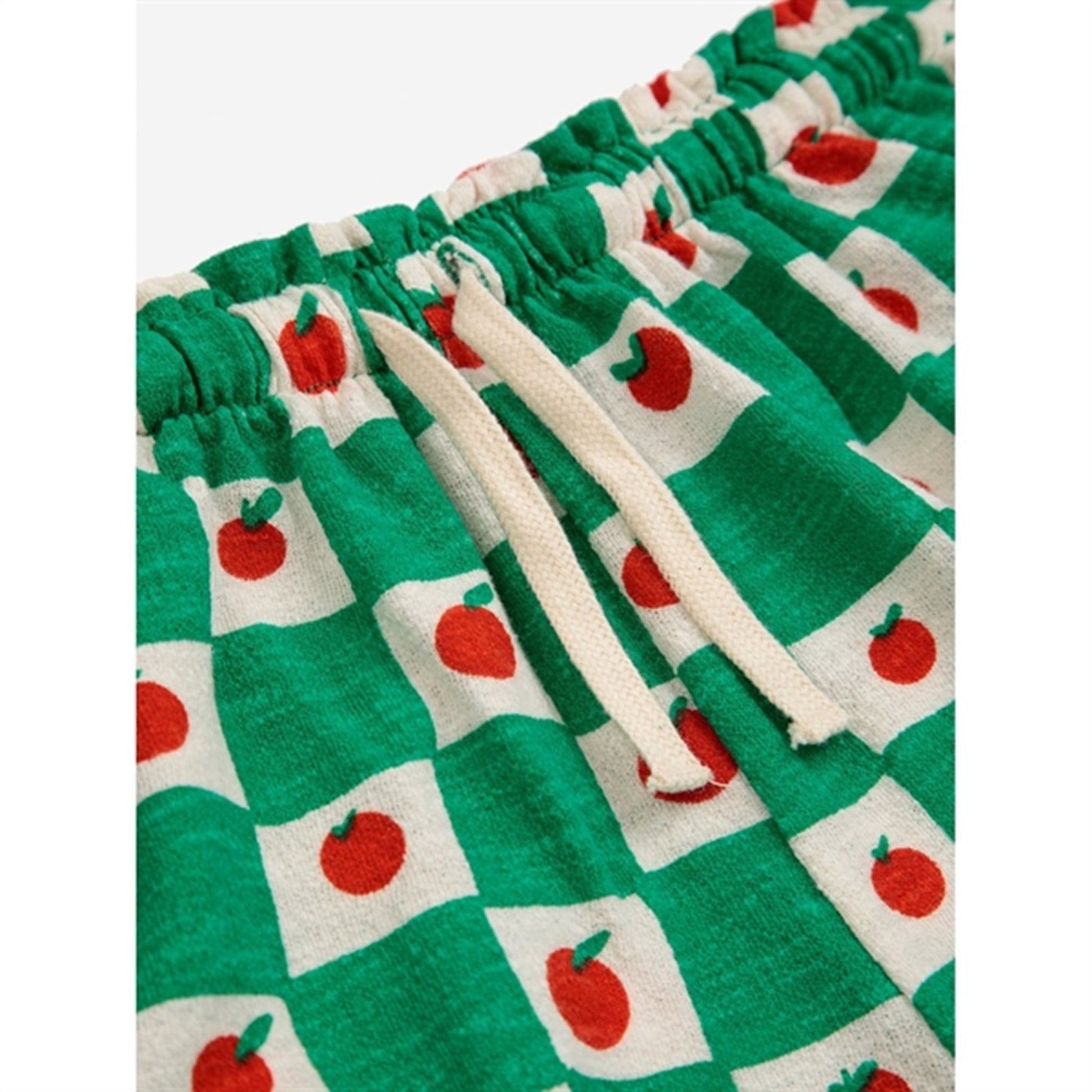 Bobo Choses Tomato All Over Ruffle Mini Shorts Offwhite