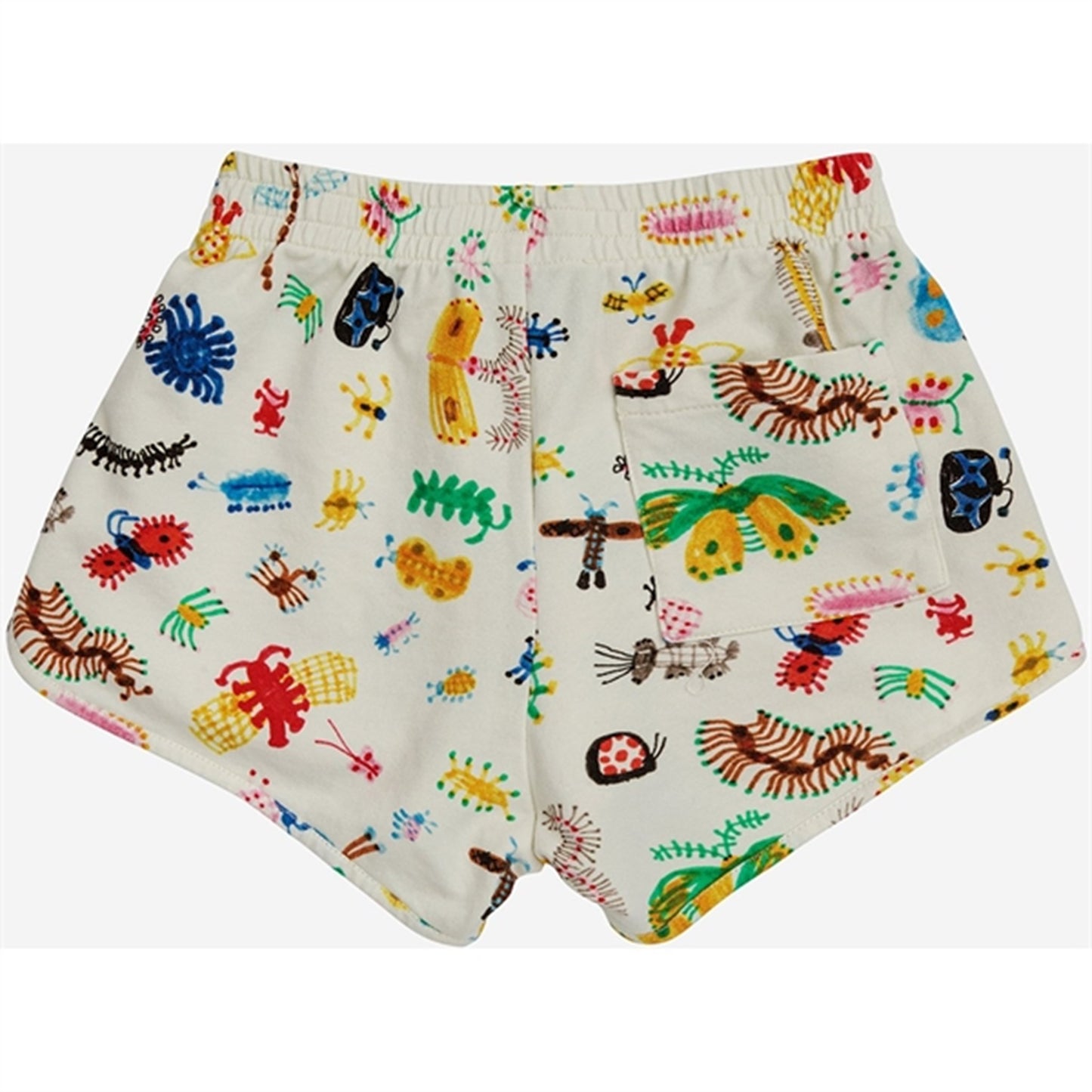 Bobo Choses Funny Insects All Over Running Shorts Offwhite
