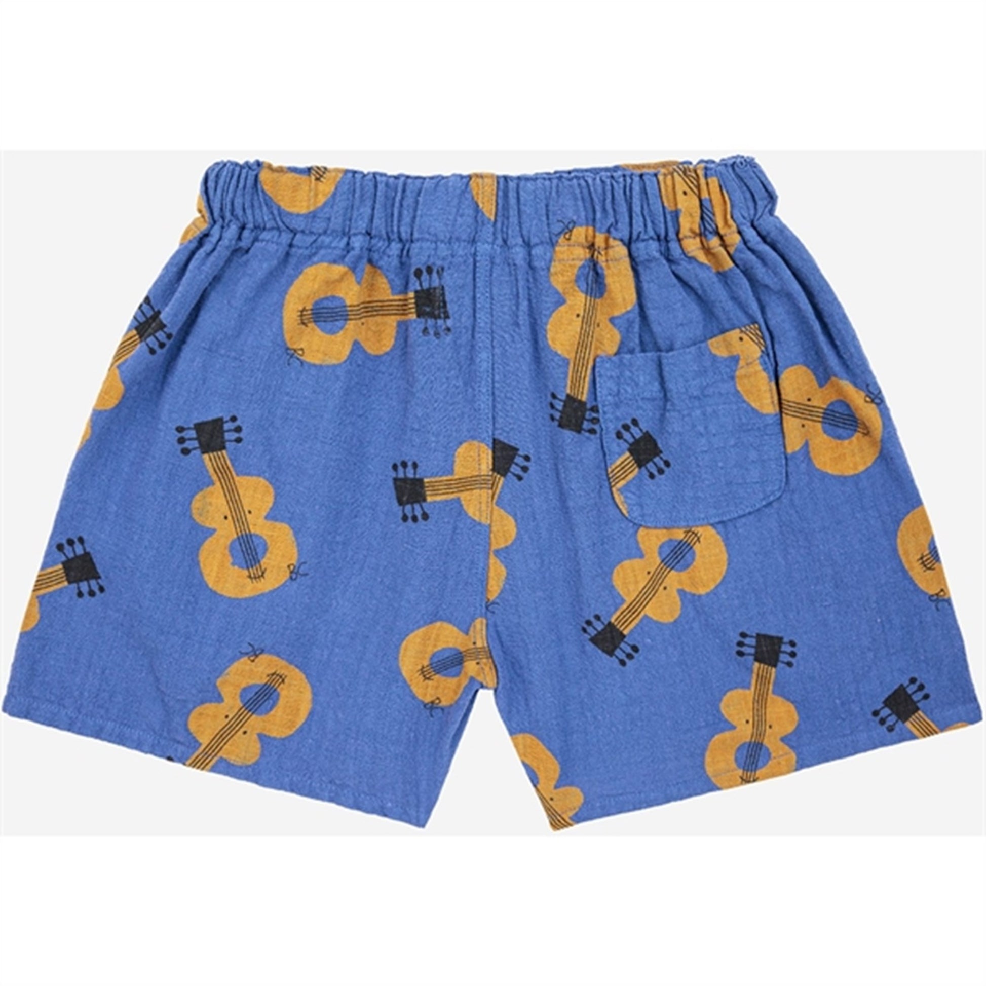 Bobo Choses Acoustic Guitar All Over Woven Shorts Navy Blue