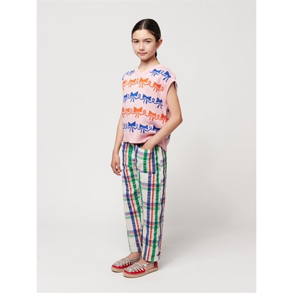 Bobo Choses Madras Checks Woven Pants Baggy Multicolor