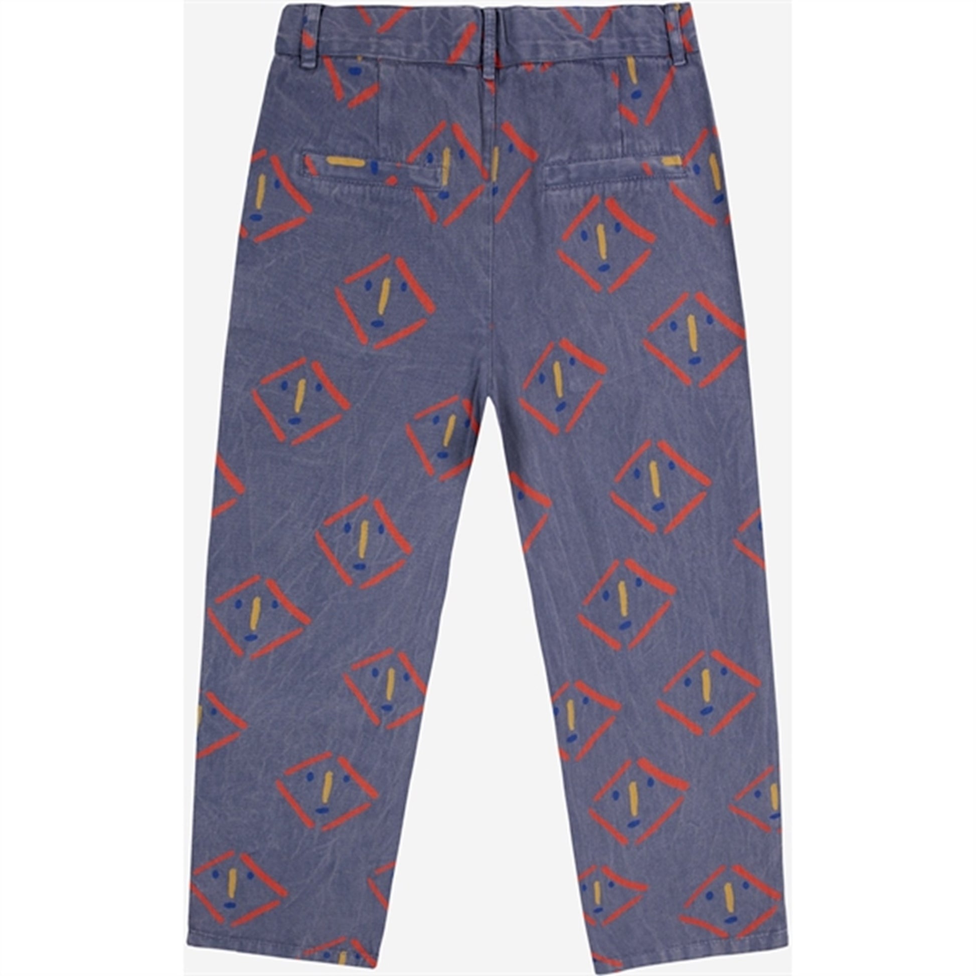 Bobo Choses Masks All Over Chino Pants Prussian Blue