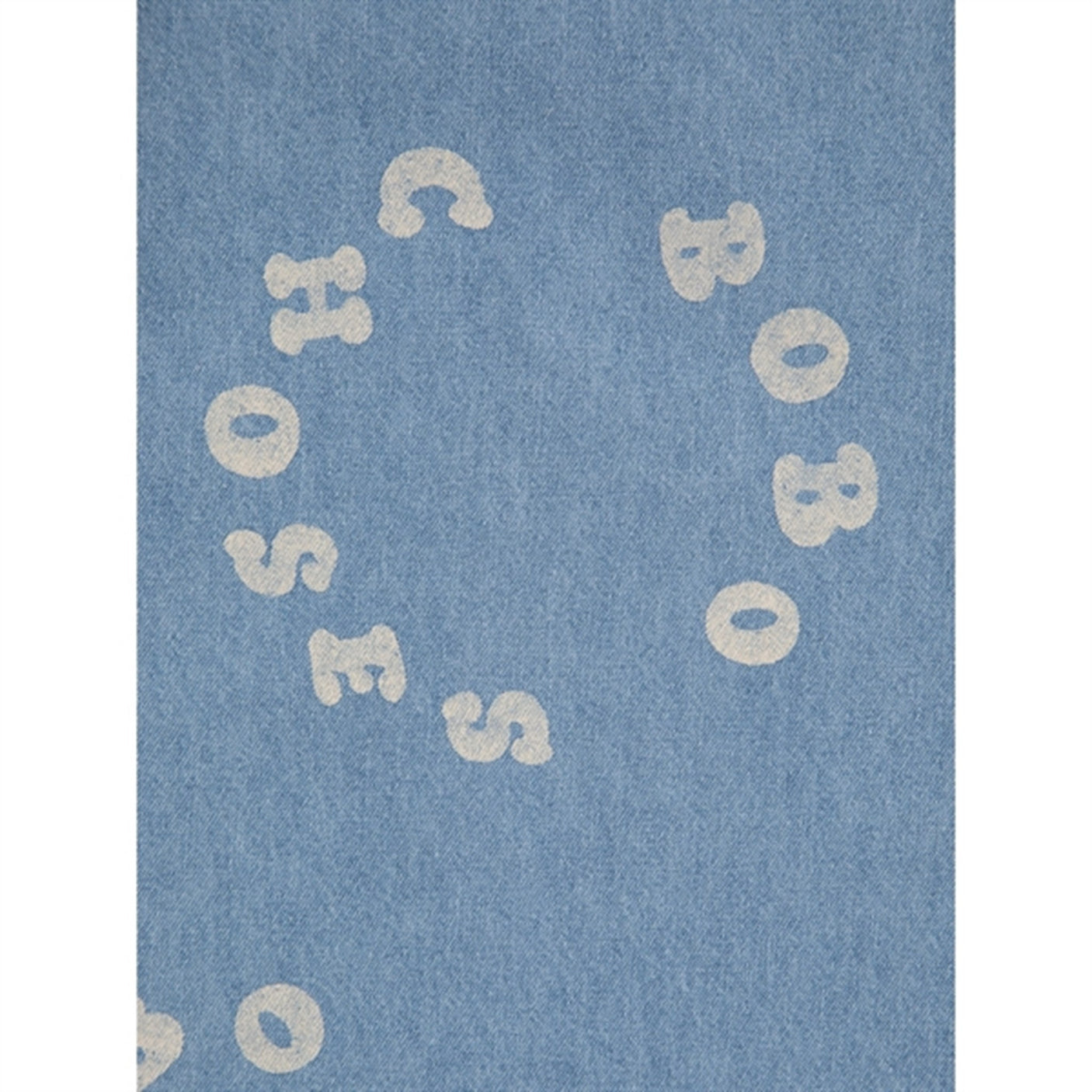 Bobo Choses Bobo Choses Circle All Over Denim Pants Light Blue