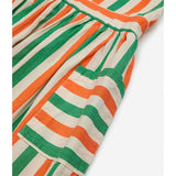 Bobo Choses Vertical Stripes Woven Dress Knee Lenght Offwhite