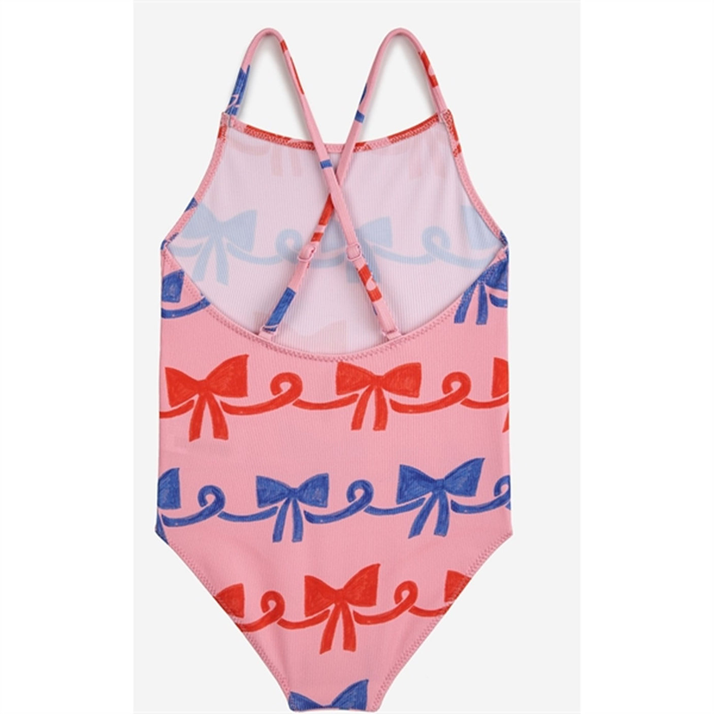 Bobo Choses Ribbon Bow All Over Swimsuit Fuchsia