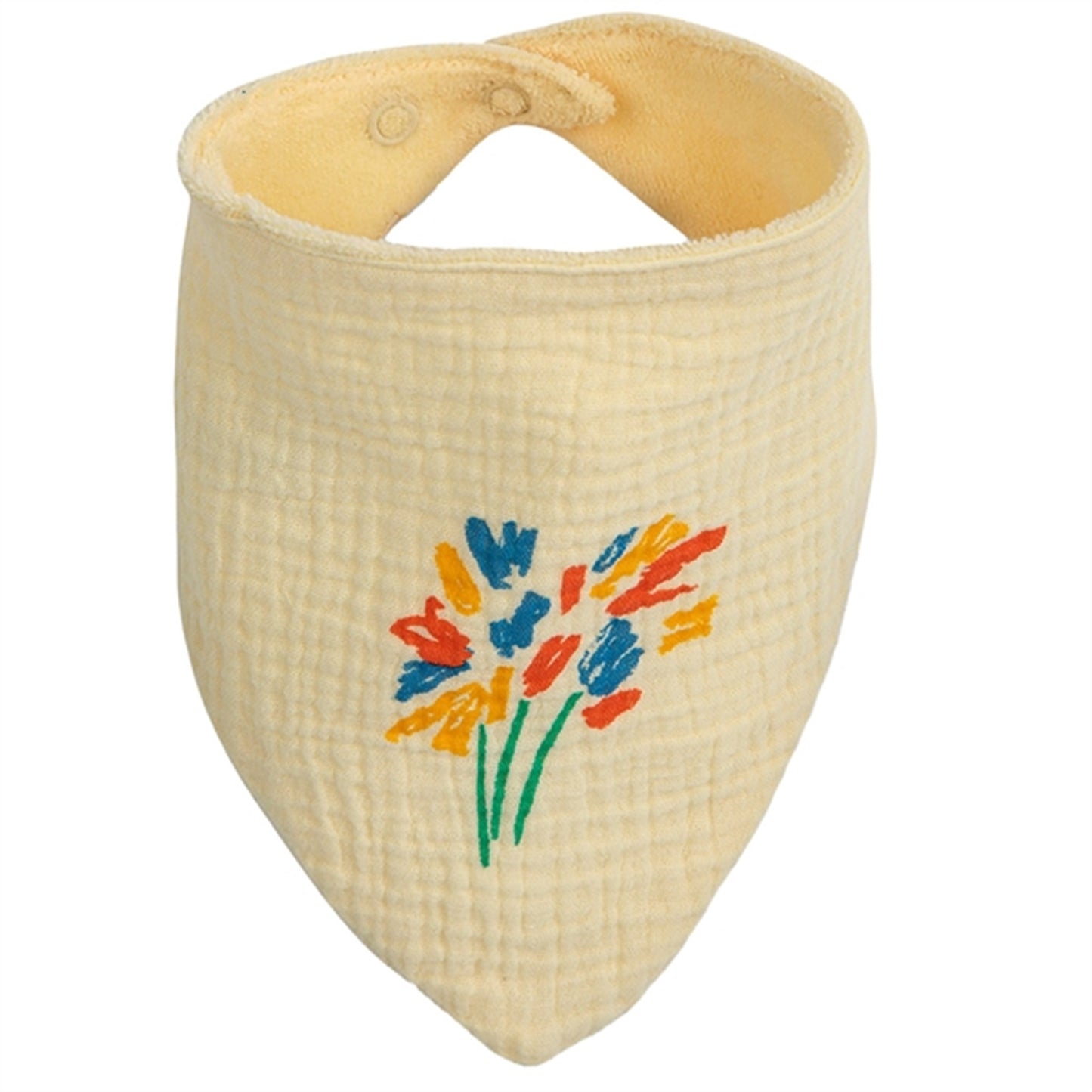 Bobo Choses Baby Play The Drum Bib Light Yellow