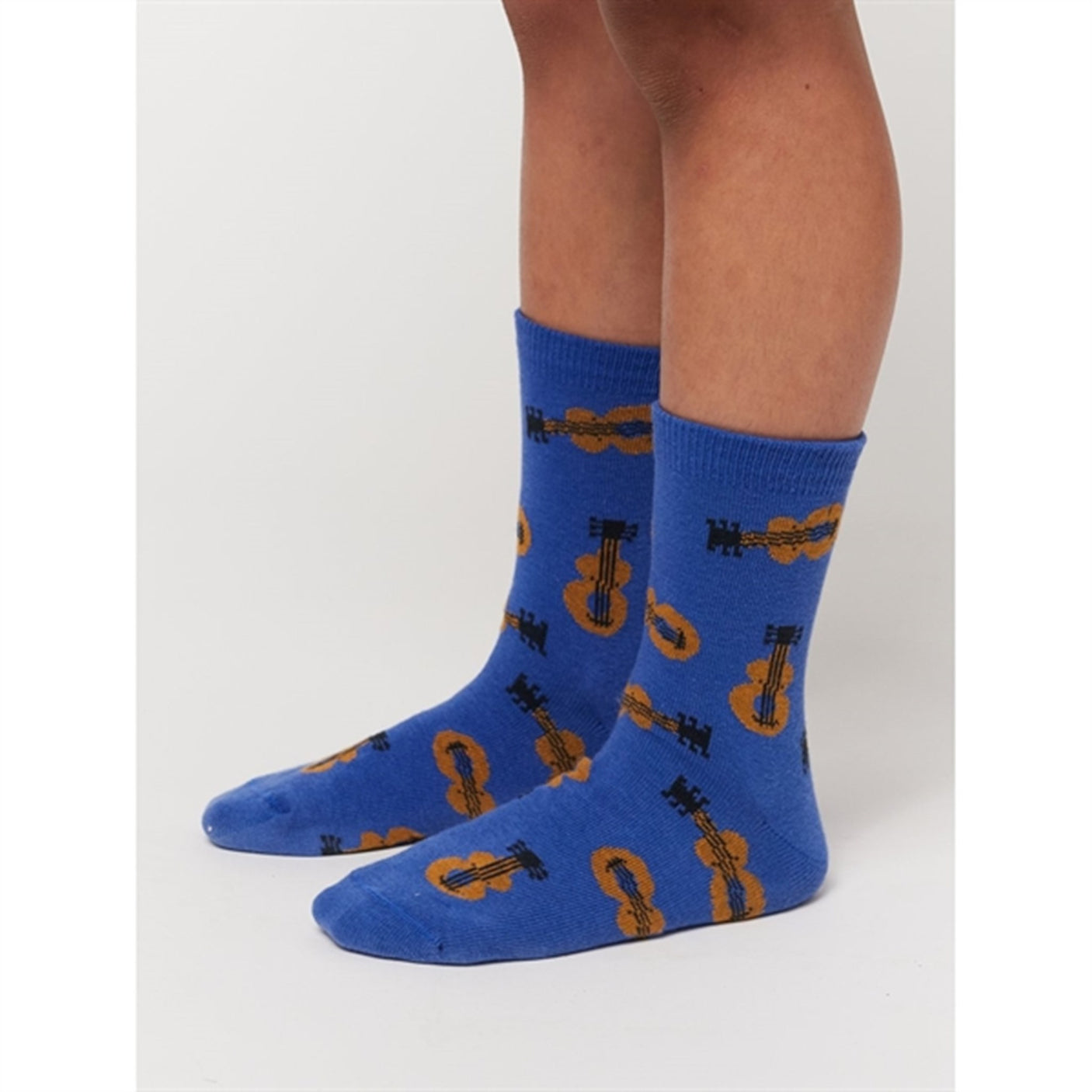 Bobo Choses Acoustic Guitar All Over Short Socks Blue