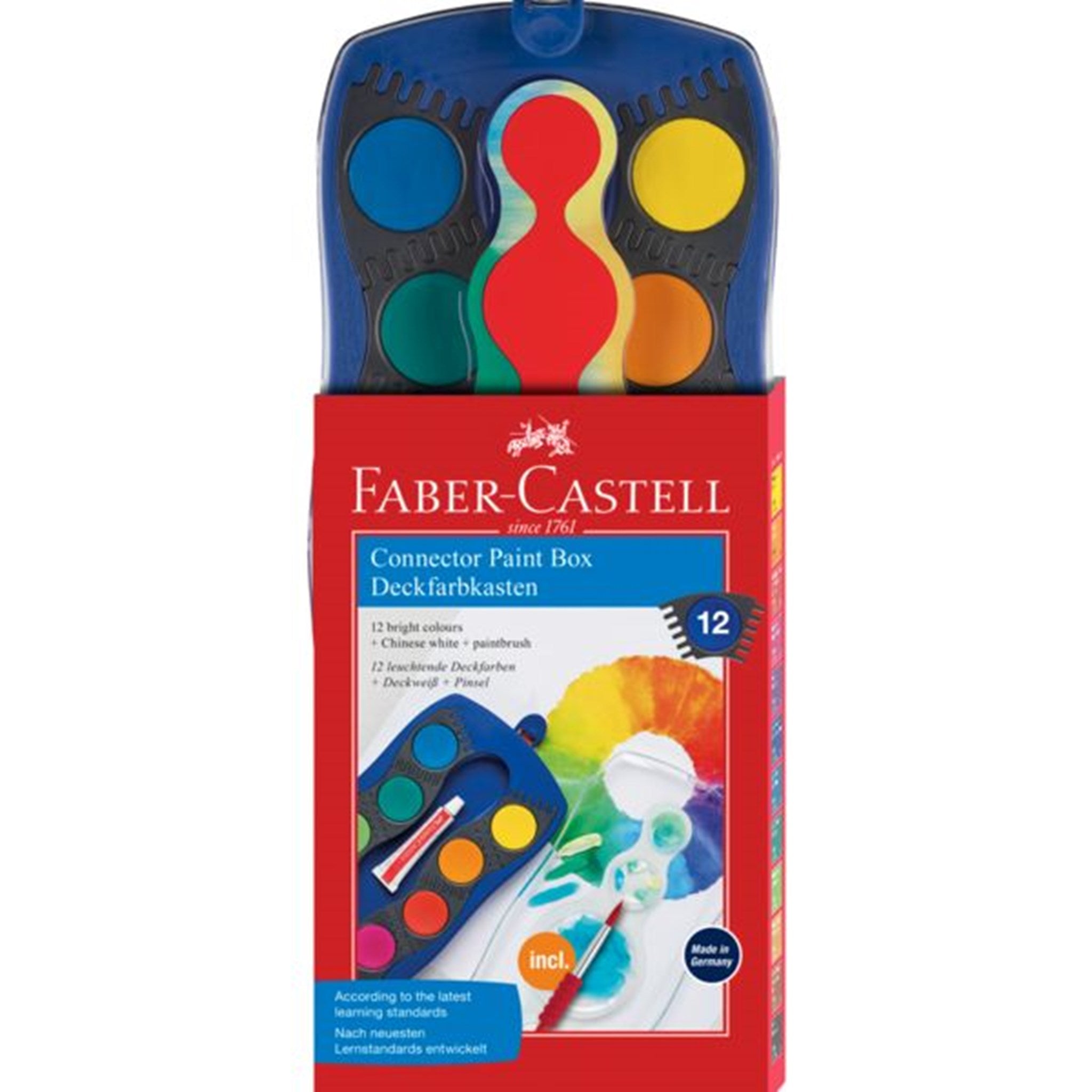 Faber Castell Connector 色盒 12 种颜色不仅仅是普通的铅笔盒