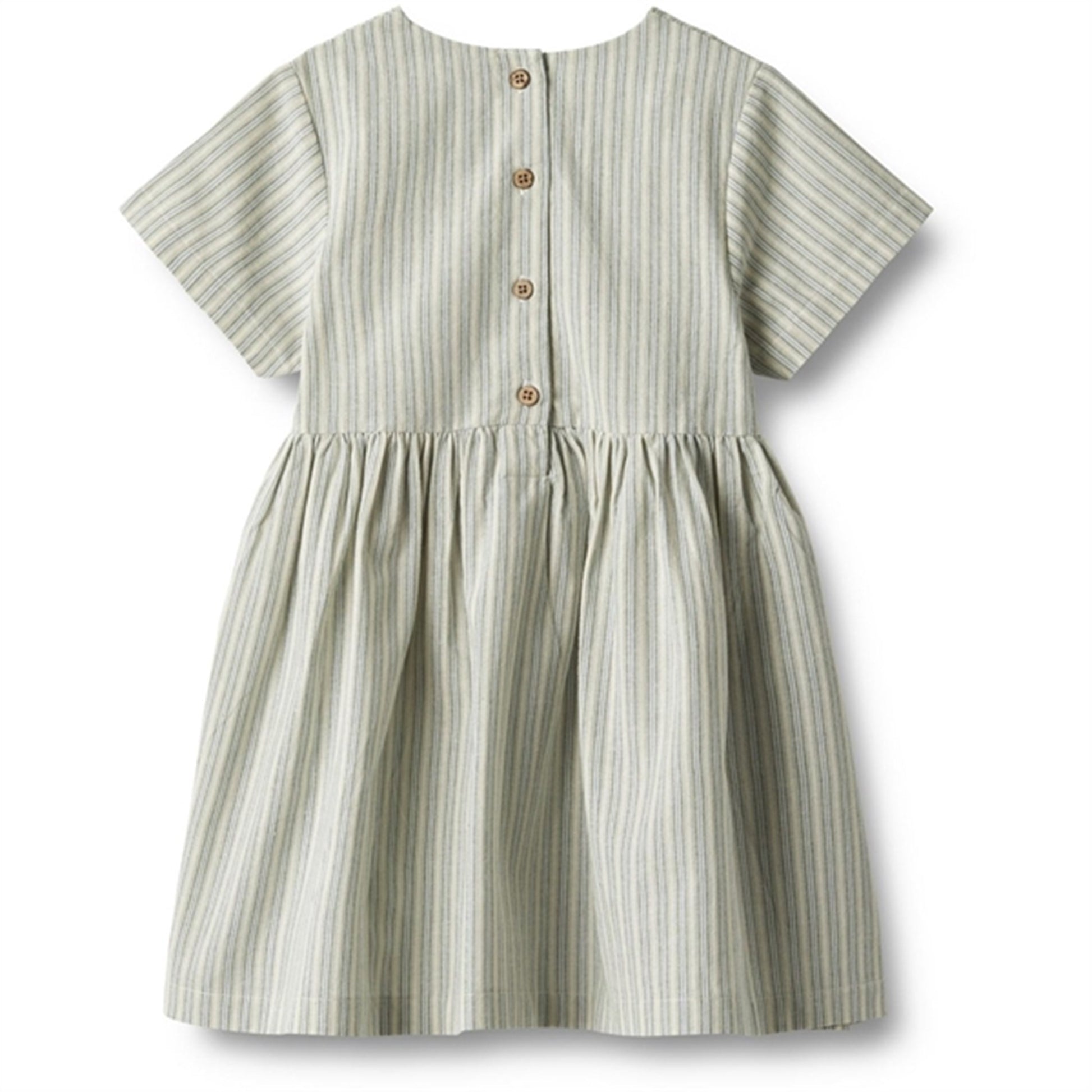 Wheat Aquablue Stripe Dress Esmaralda