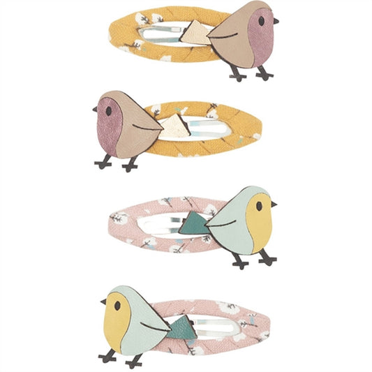 Mimi & Lula 4 Hårspænder Birdie Chestnut