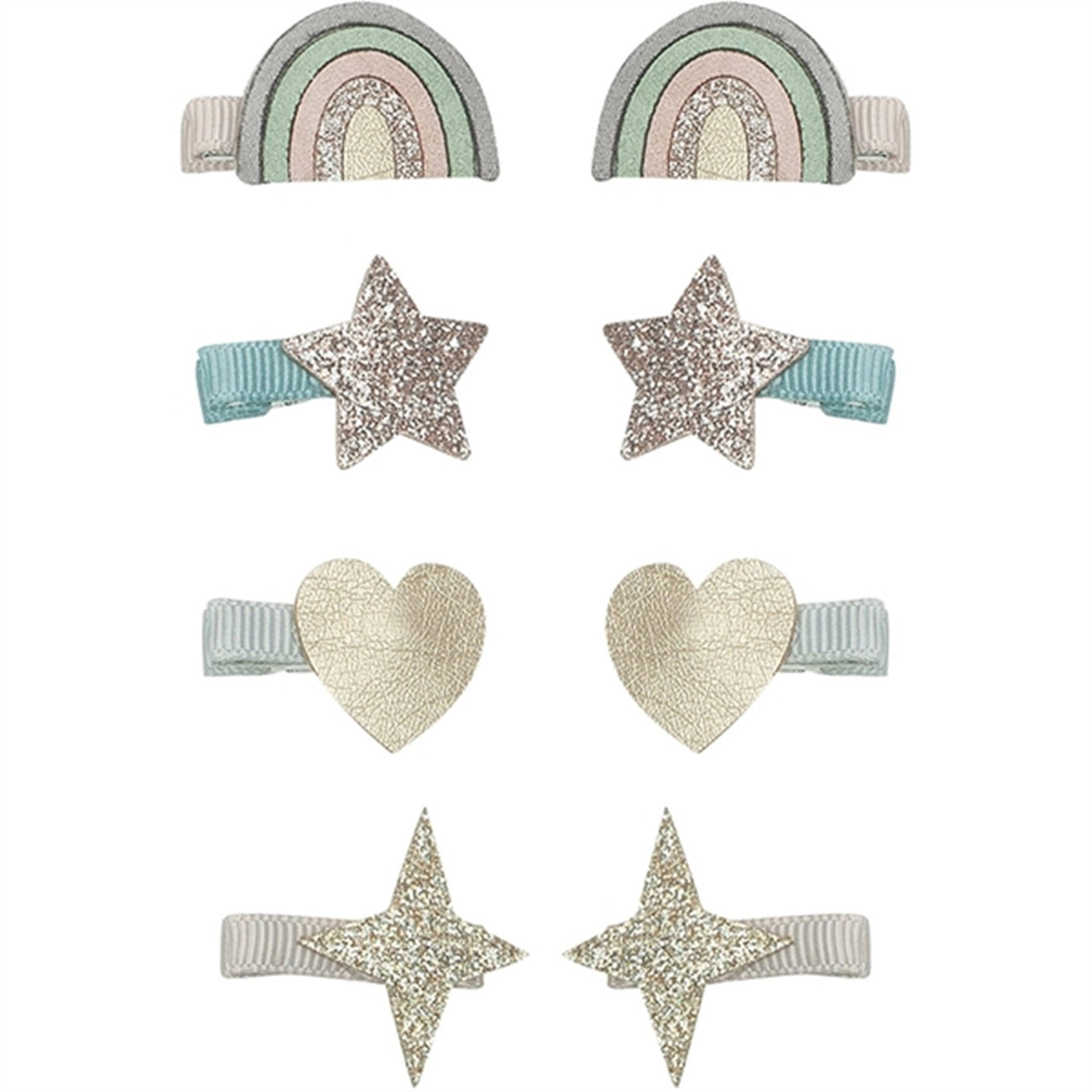 Mimi & Lula 8 Hair Clips Mini Rainbow Dreamer