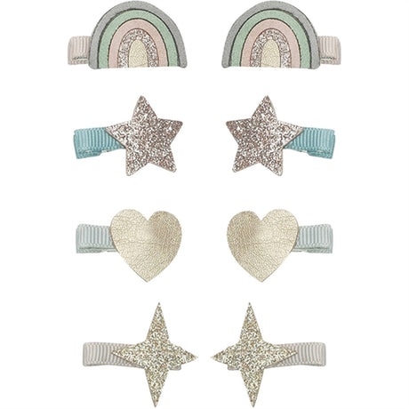 Mimi & Lula 8 Hair Clips Mini Rainbow Dreamer