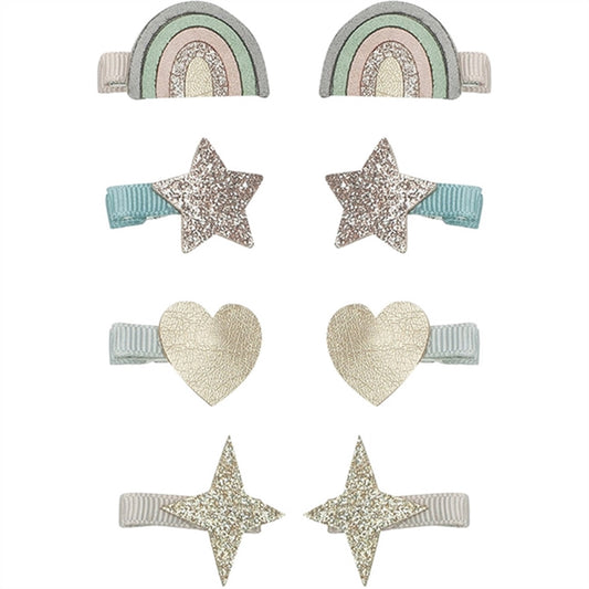 Mimi & Lula 8 Hair Clips Mini Rainbow Dreamer