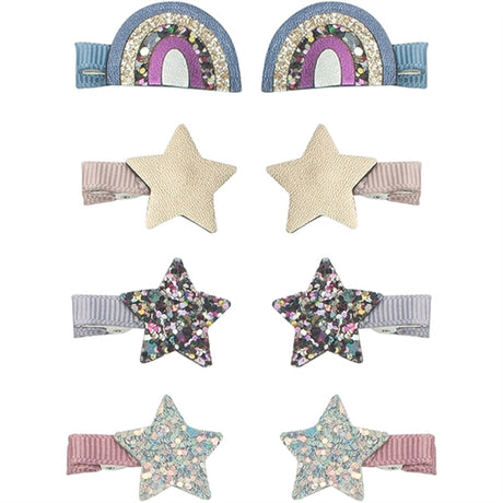 Mimi & Lula 8 Hair Clips Mini Over The Rainbow Ziggy