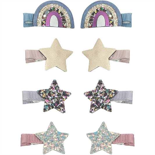 Mimi & Lula 8 Hair Clips Mini Over The Rainbow Ziggy