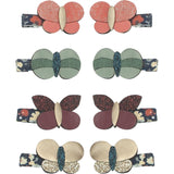 Mimi & Lula 8 Hair Clips Mini Bonnie Butterfly Winter Ivy