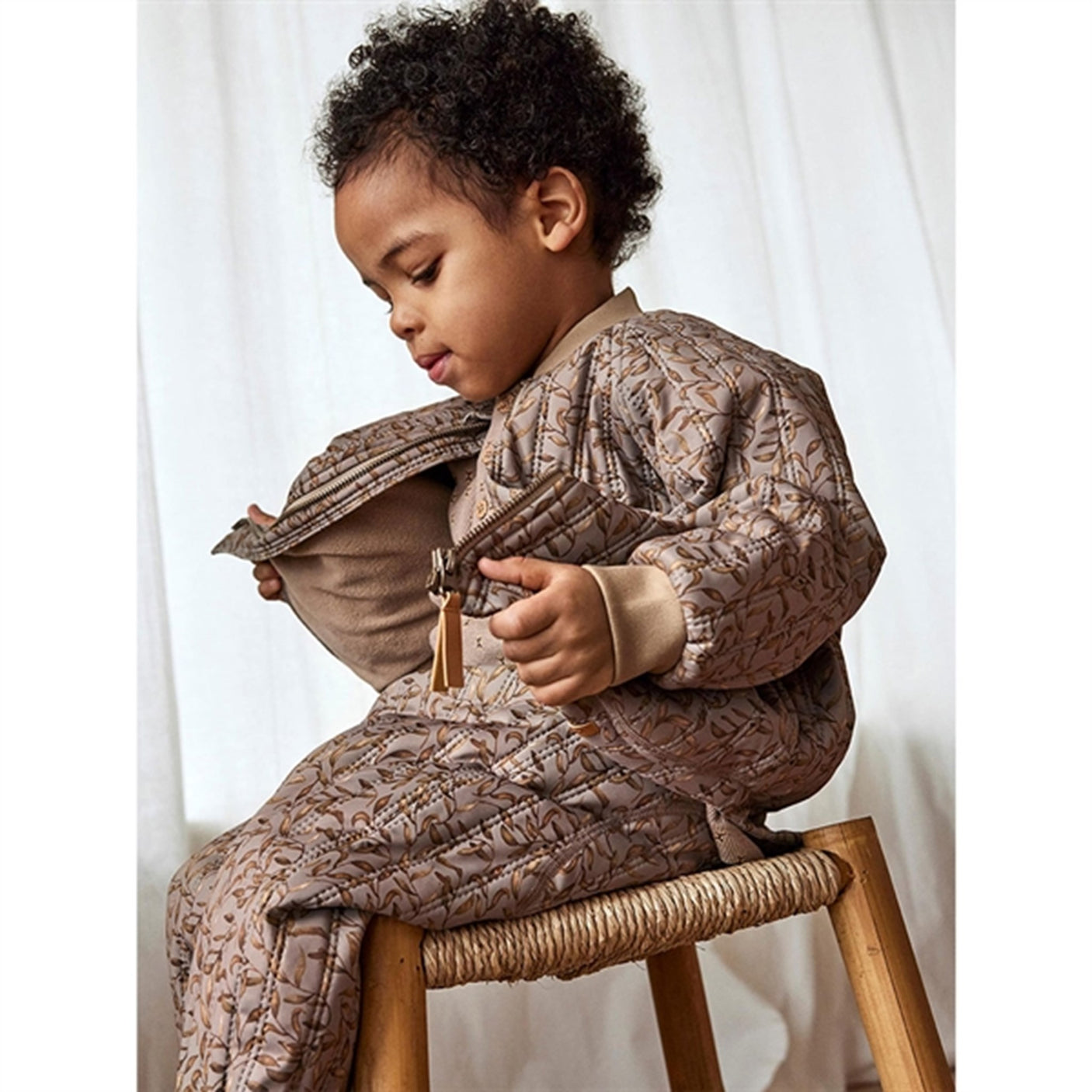 Lil'Atelier Chinchilla Lajuno Quilted Set AOP