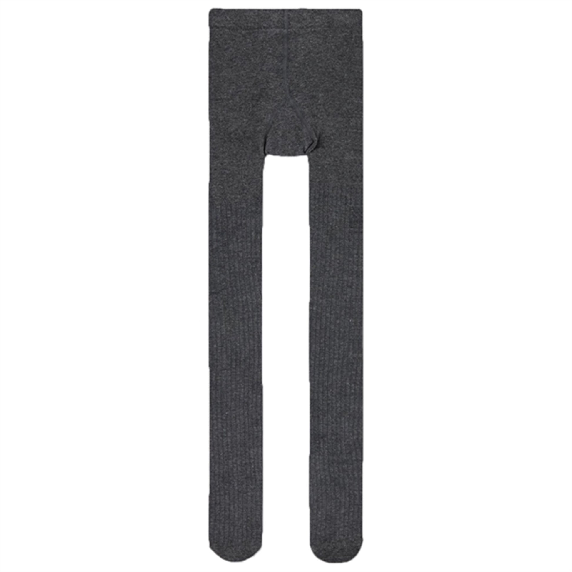 Name it Dark Grey Melange Rib Tights 2-pack Noos