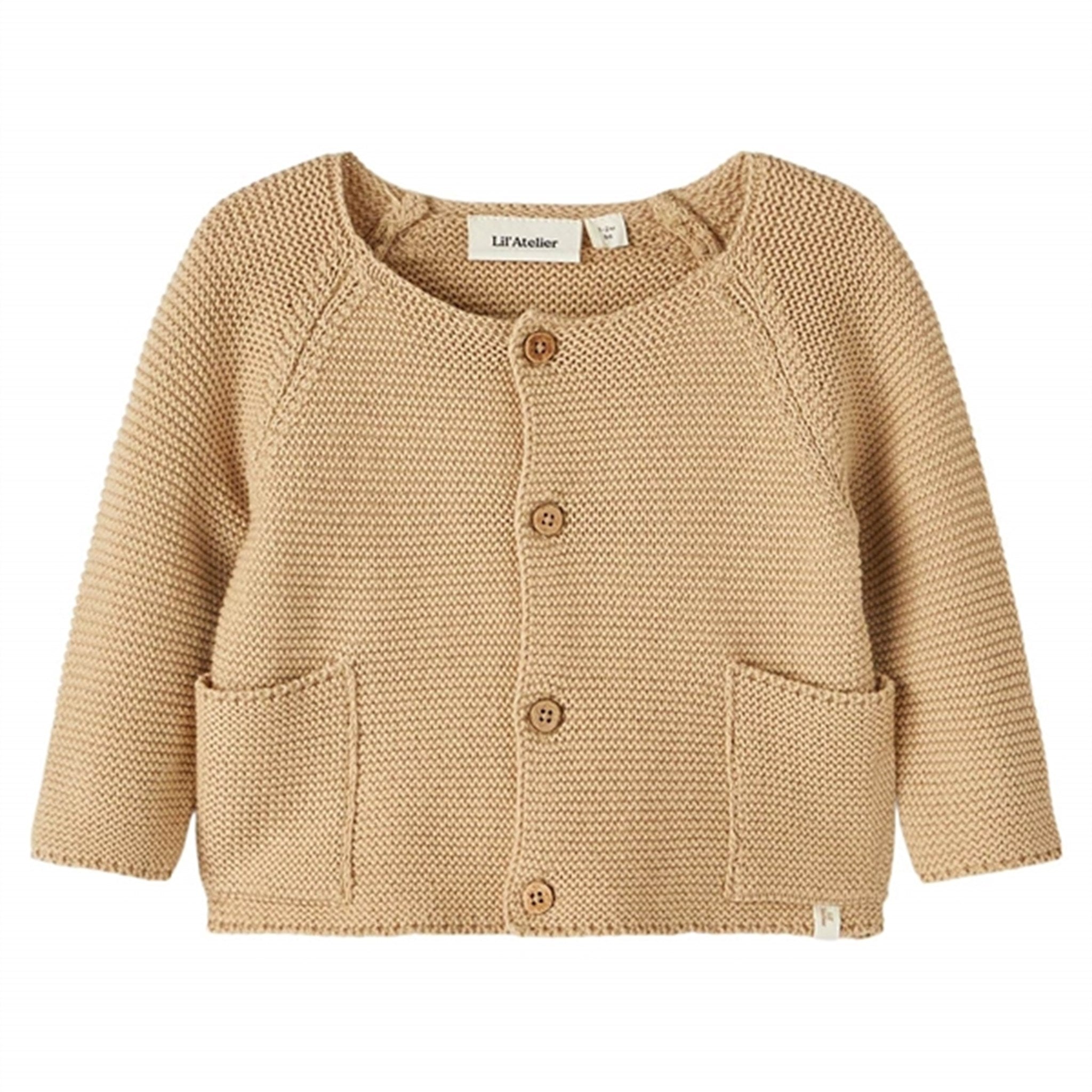 Lil' Atelier Curds & Whey Laguno Loose Knit Cardigan
