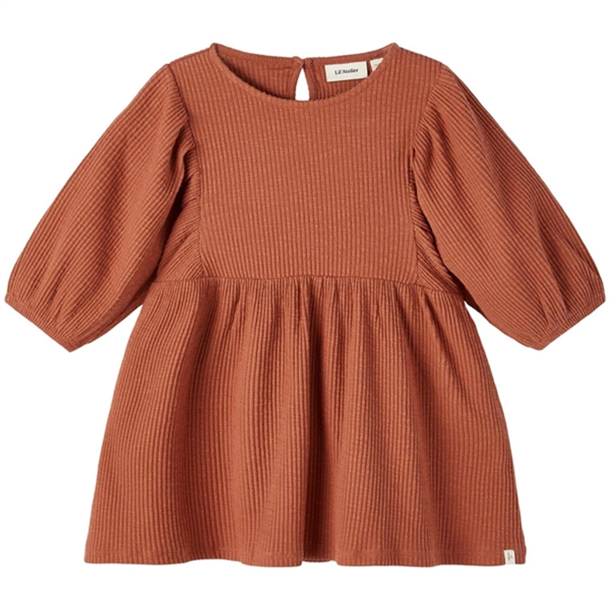 Lil' Atelier Baked Clay Raja 3/4 Sleeved Loose Dress