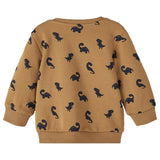 Name it Toasted Coconut Tas Dinosaur Sweatshirt