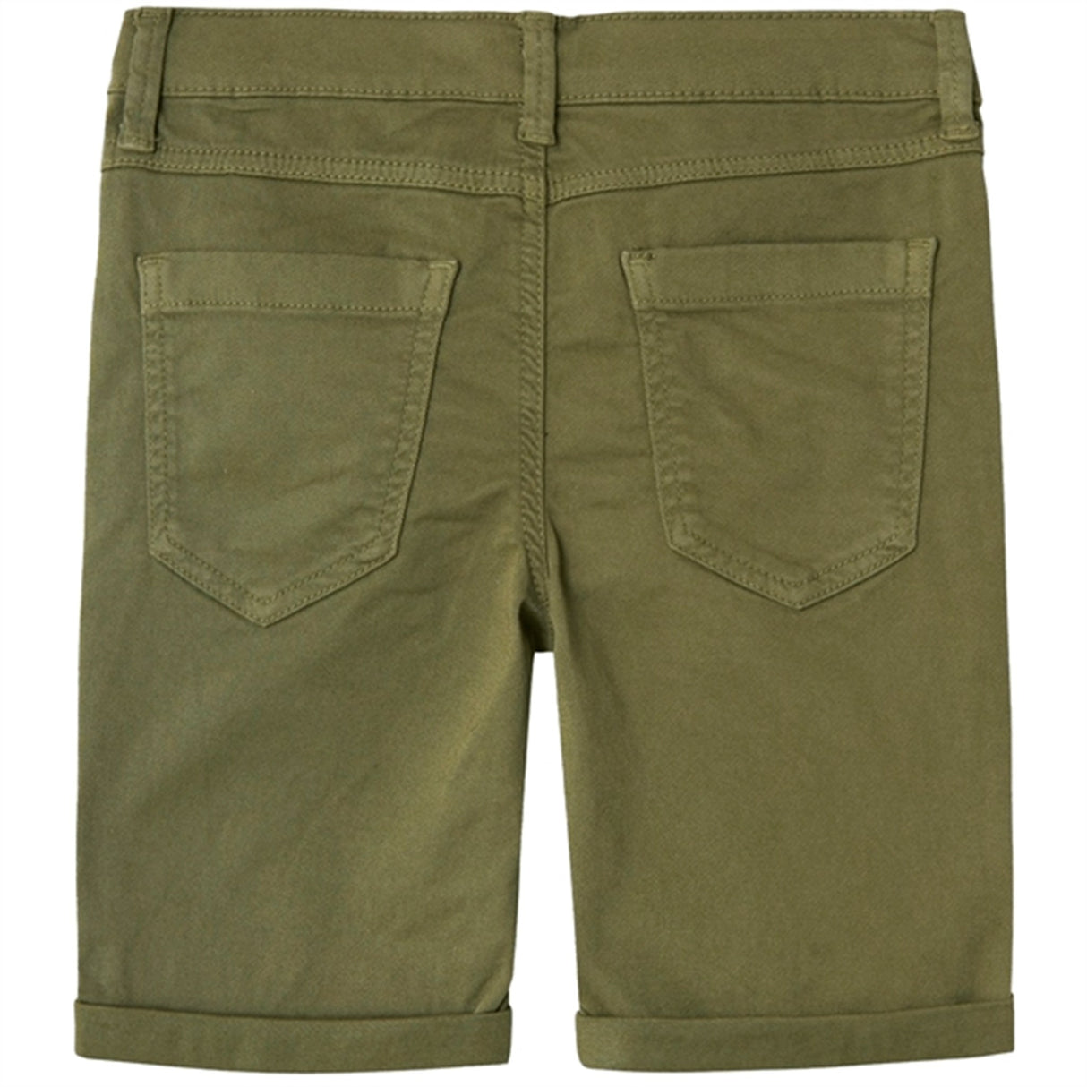 Name it Deep Lichen Green Silas Isak Twill Shorts