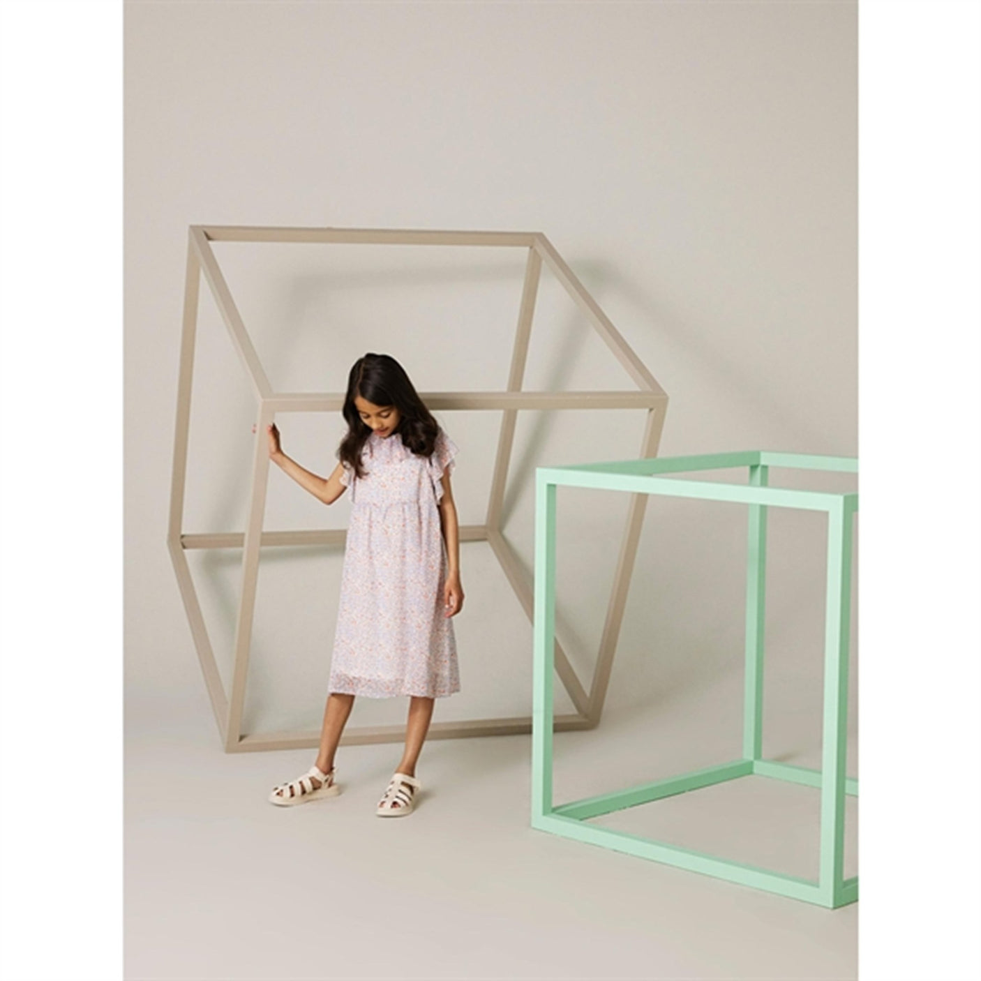 Name it Peach Nectar Fisilk Dress