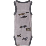 Name it Silver Filigree Wang Wool Needle Tank Body AOP