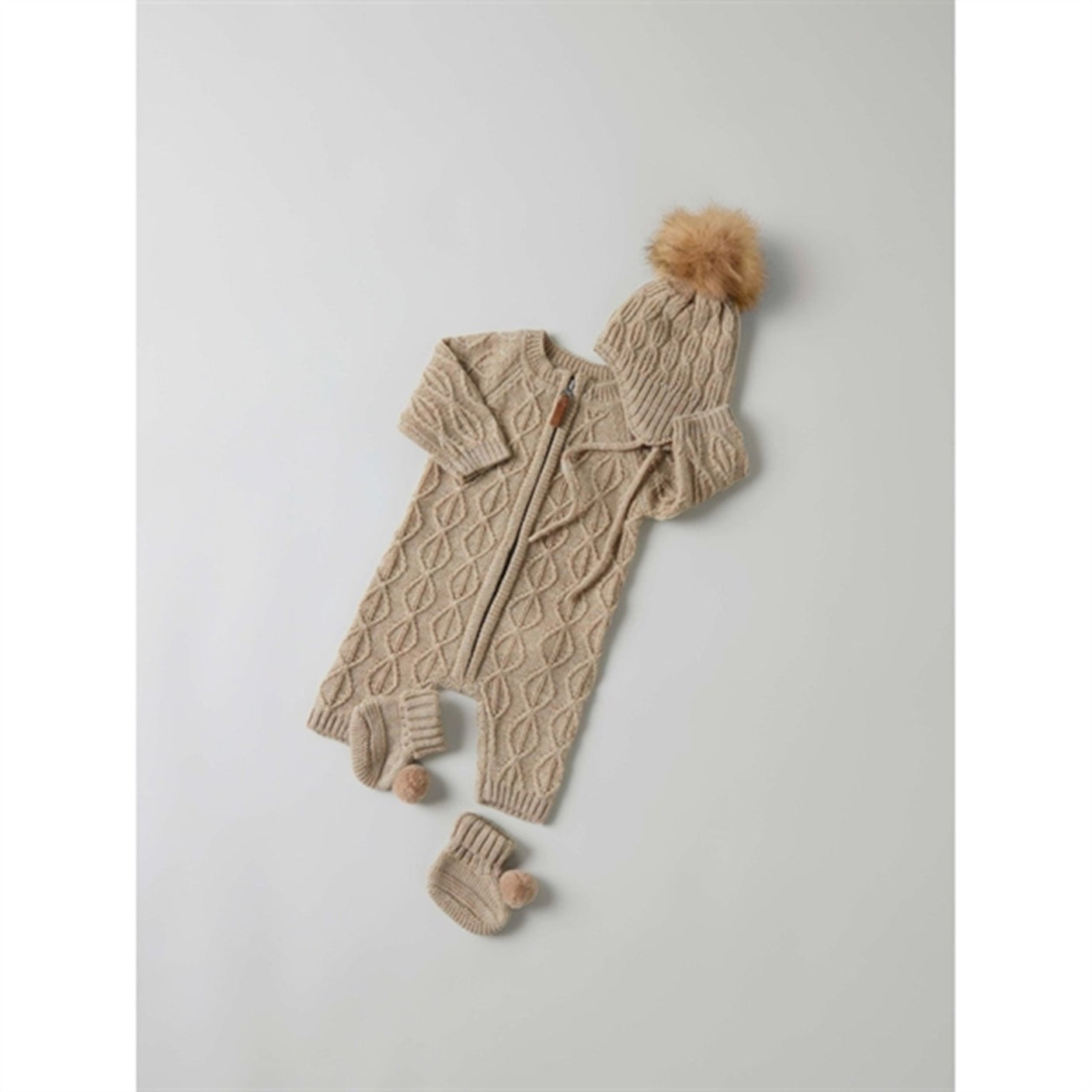 Name it White Pepper Wrilla Wool Knit Hat