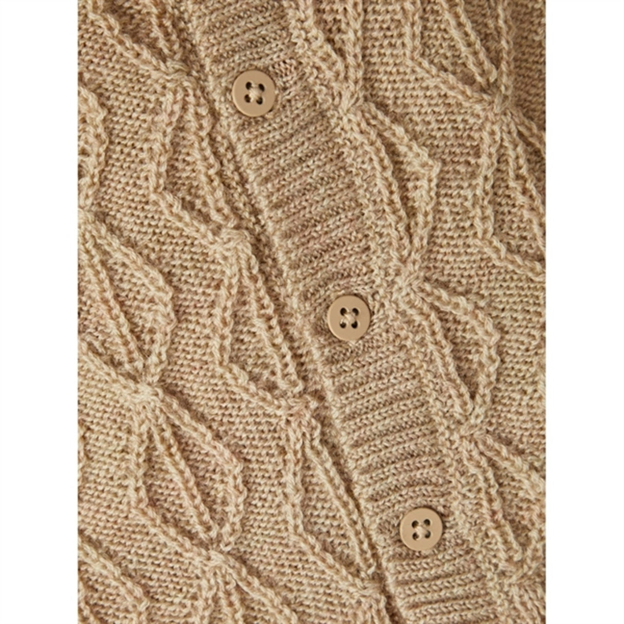 Name it White Pepper Wrilla Wool Knit Cardigan