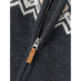 Name it Blue Graphite Wriss Wool Knit Jumpsuit
