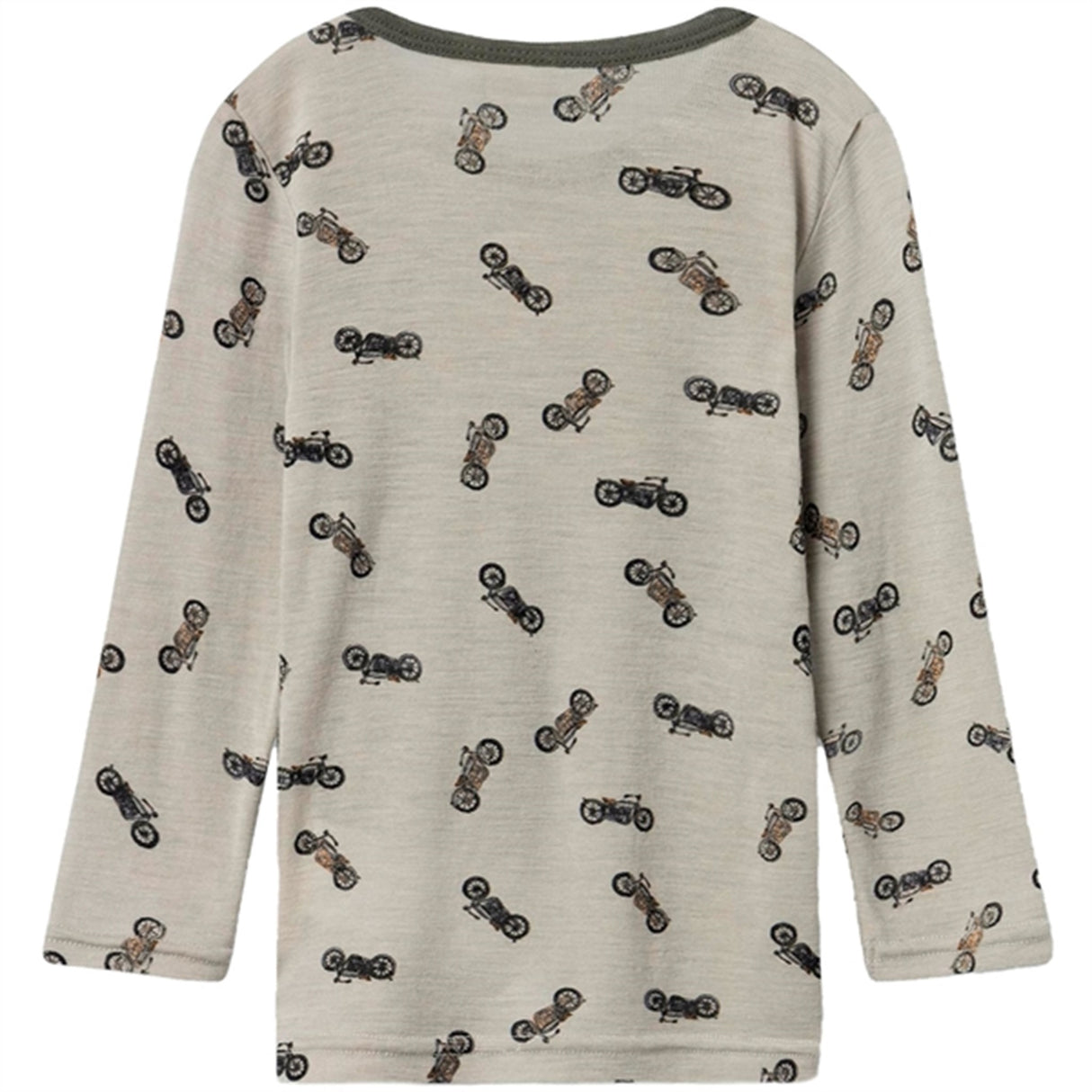 Name it London Fog Wang Wool Rib Blouse AOP