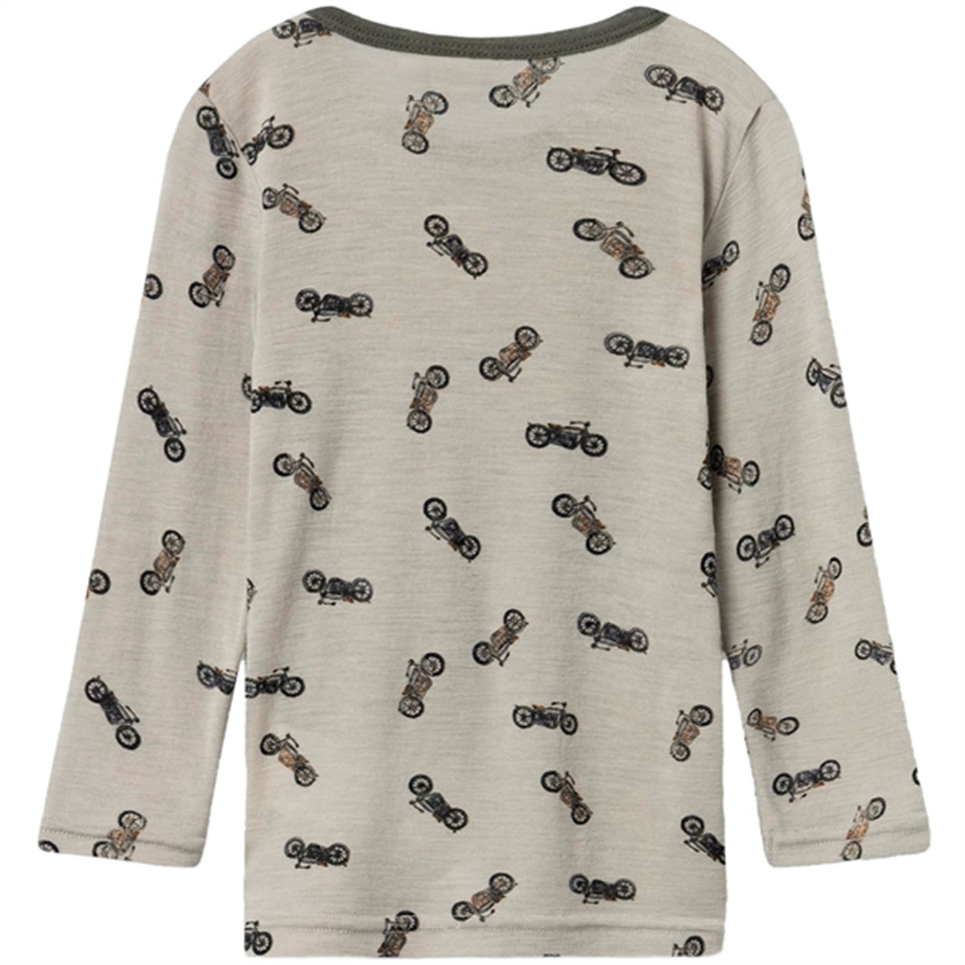 Name it London Fog Wang Wool Rib Blouse AOP