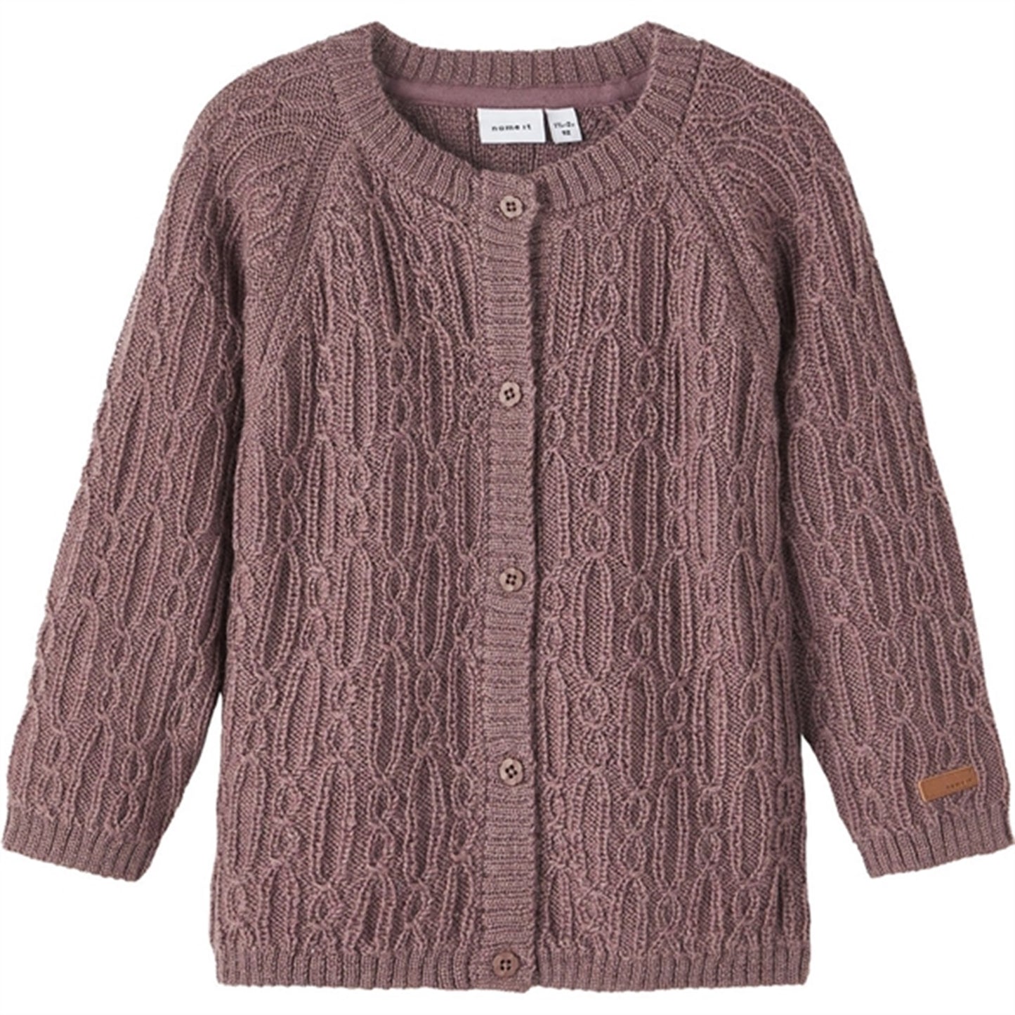 Name it Peppercorn Wrilla Wool Knit Cardigan